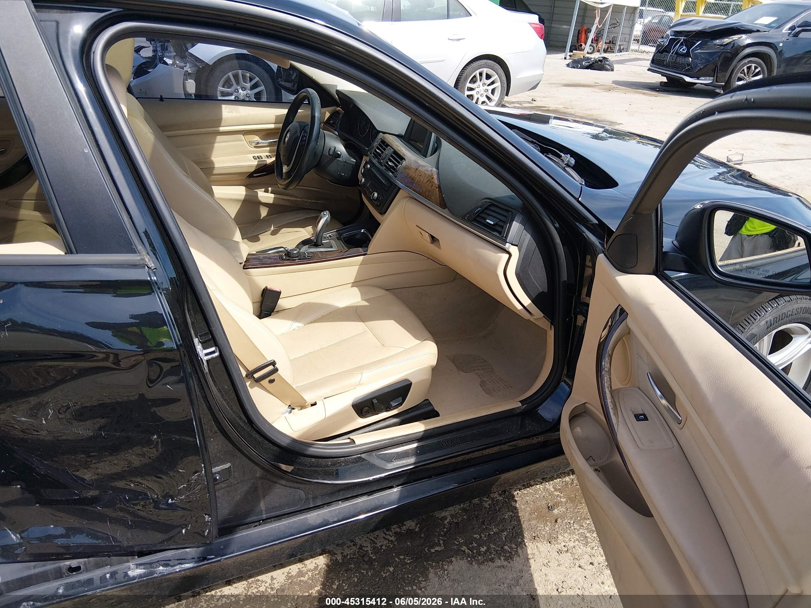 2014 Bmw 328i Xdrive Black vin: WBA3B5C50EP540228