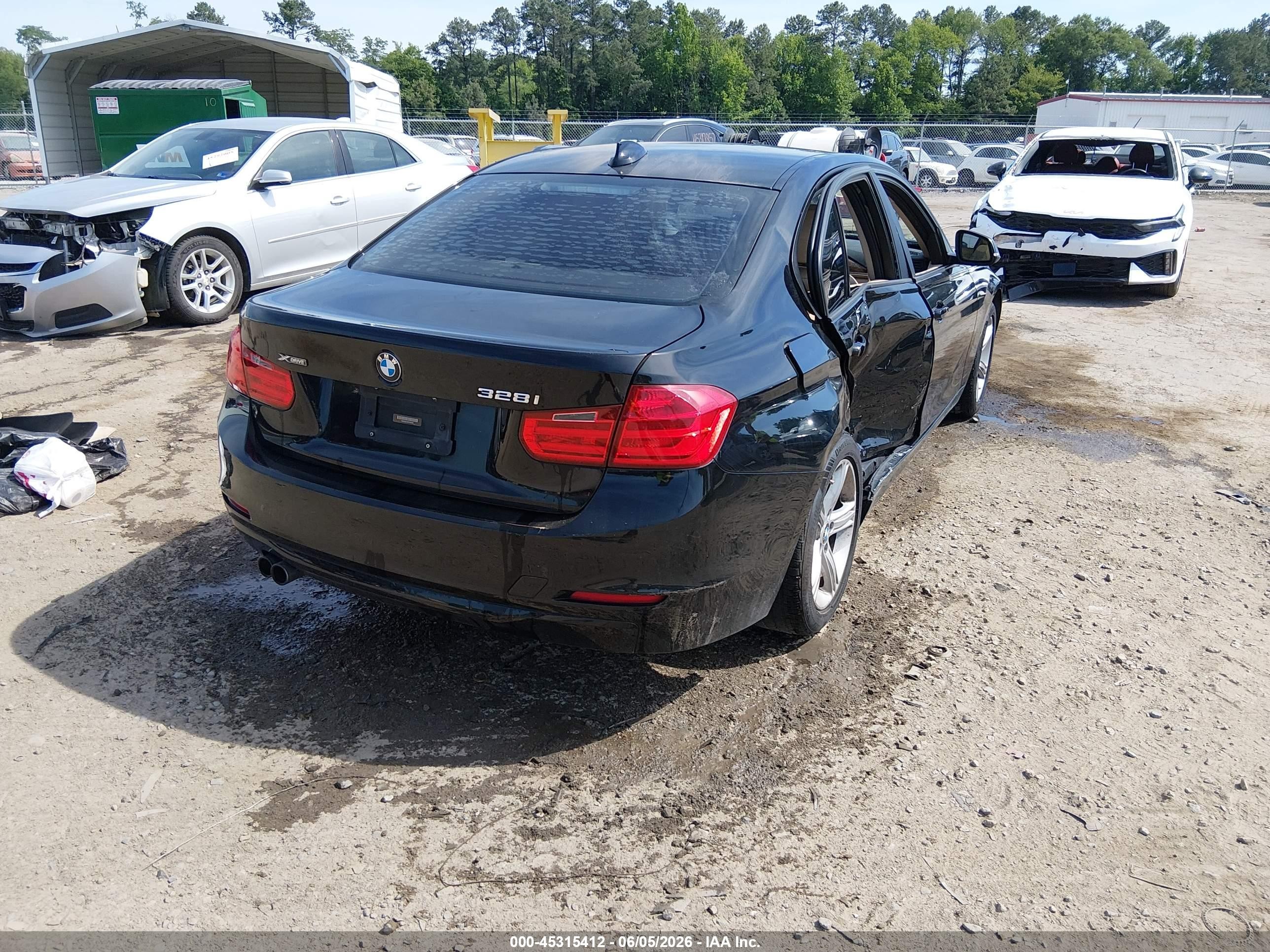 2014 Bmw 328i Xdrive Black vin: WBA3B5C50EP540228