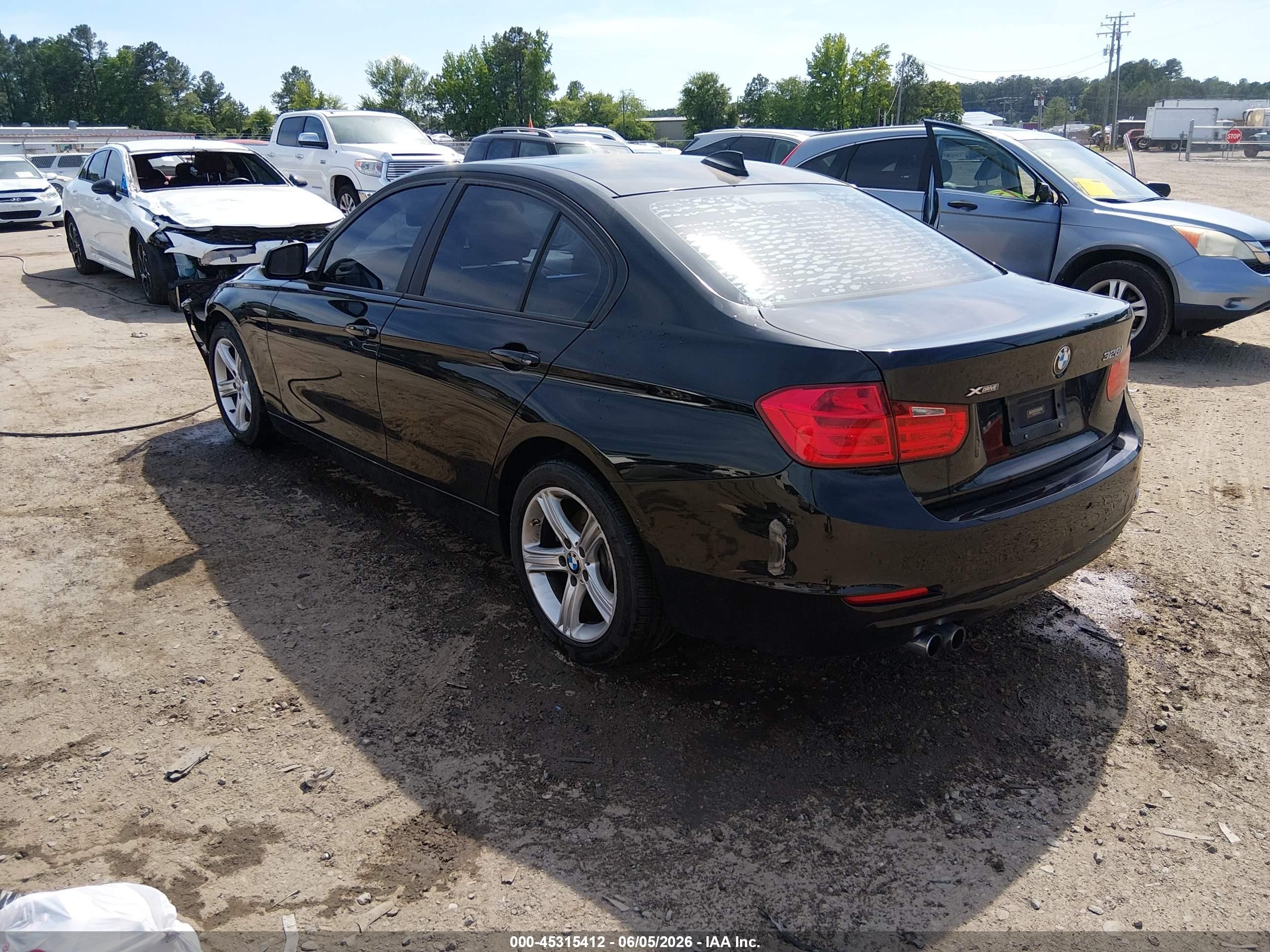 2014 Bmw 328i Xdrive Black vin: WBA3B5C50EP540228