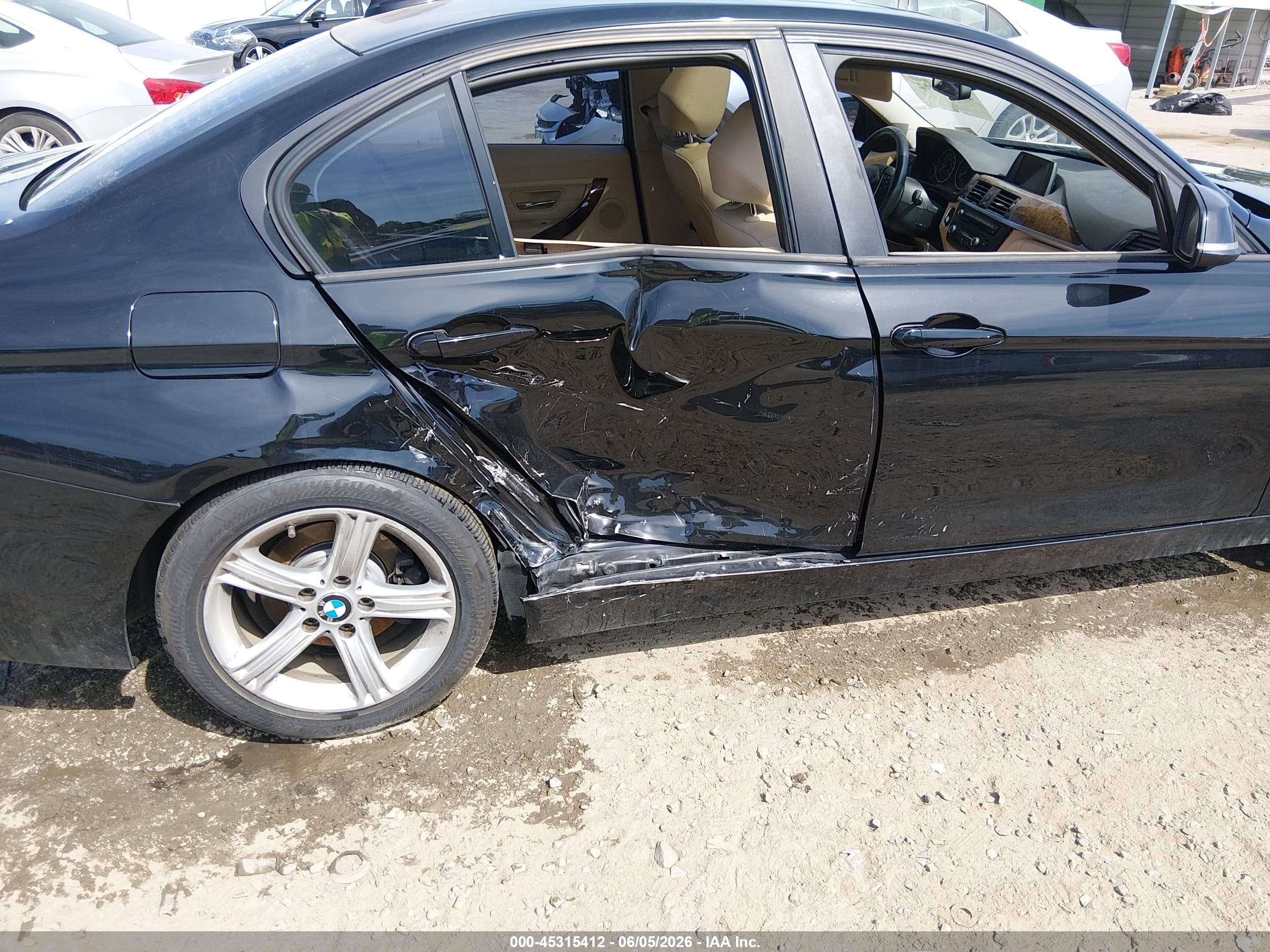 2014 Bmw 328i Xdrive Black vin: WBA3B5C50EP540228