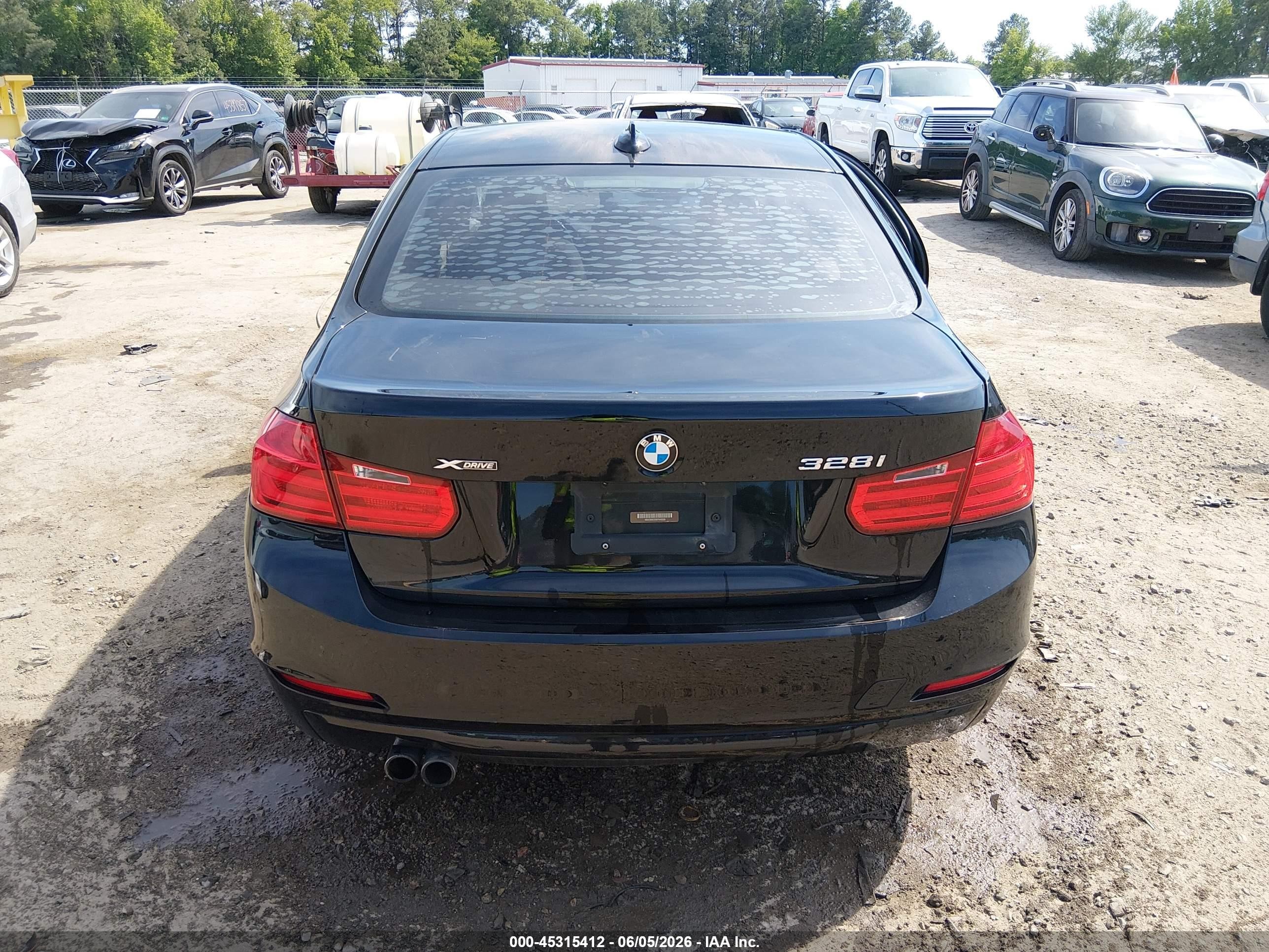 2014 Bmw 328i Xdrive Black vin: WBA3B5C50EP540228