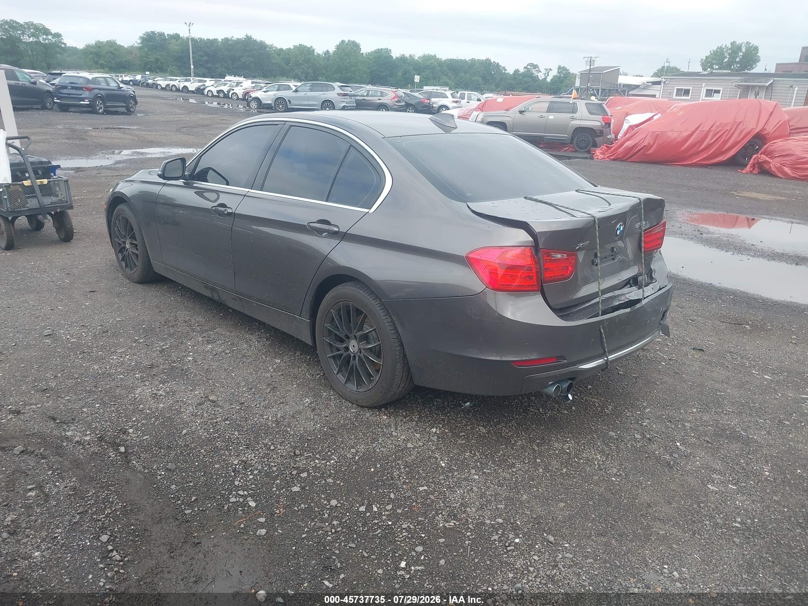 2014 Bmw 328i Xdrive Gray vin: WBA3B5C50EP544246
