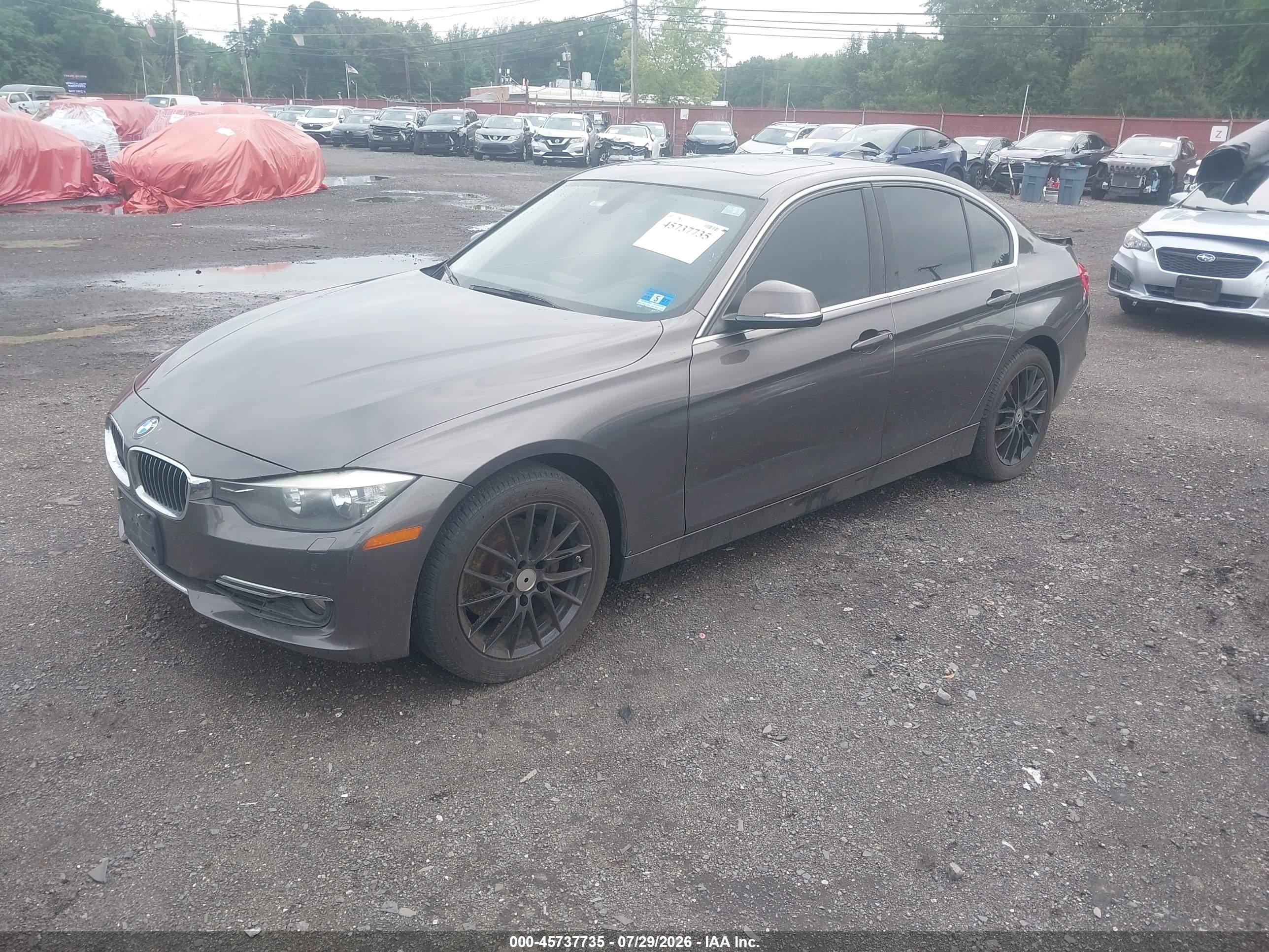 2014 Bmw 328i Xdrive Gray vin: WBA3B5C50EP544246