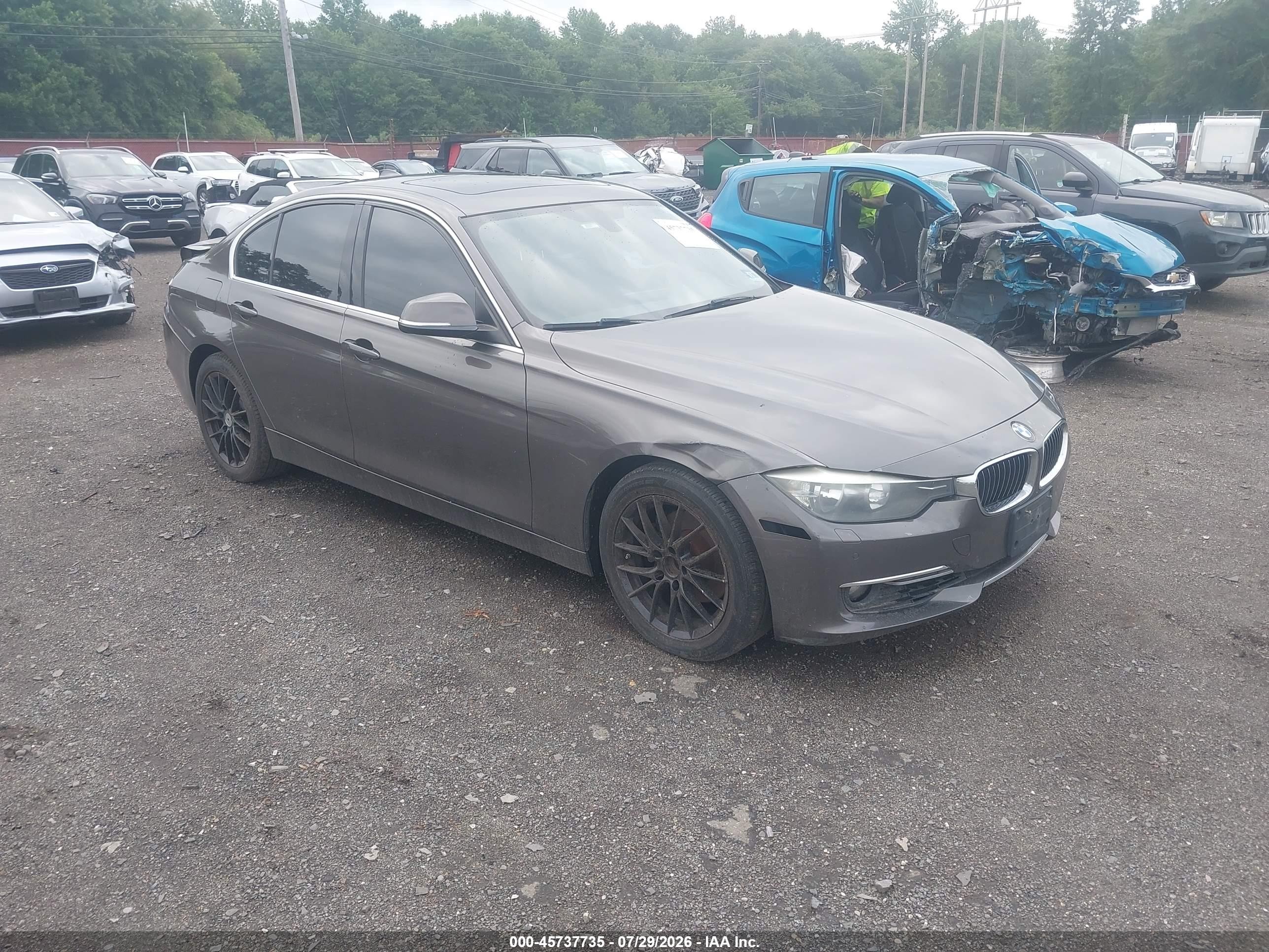 2014 Bmw 328i Xdrive Gray vin: WBA3B5C50EP544246