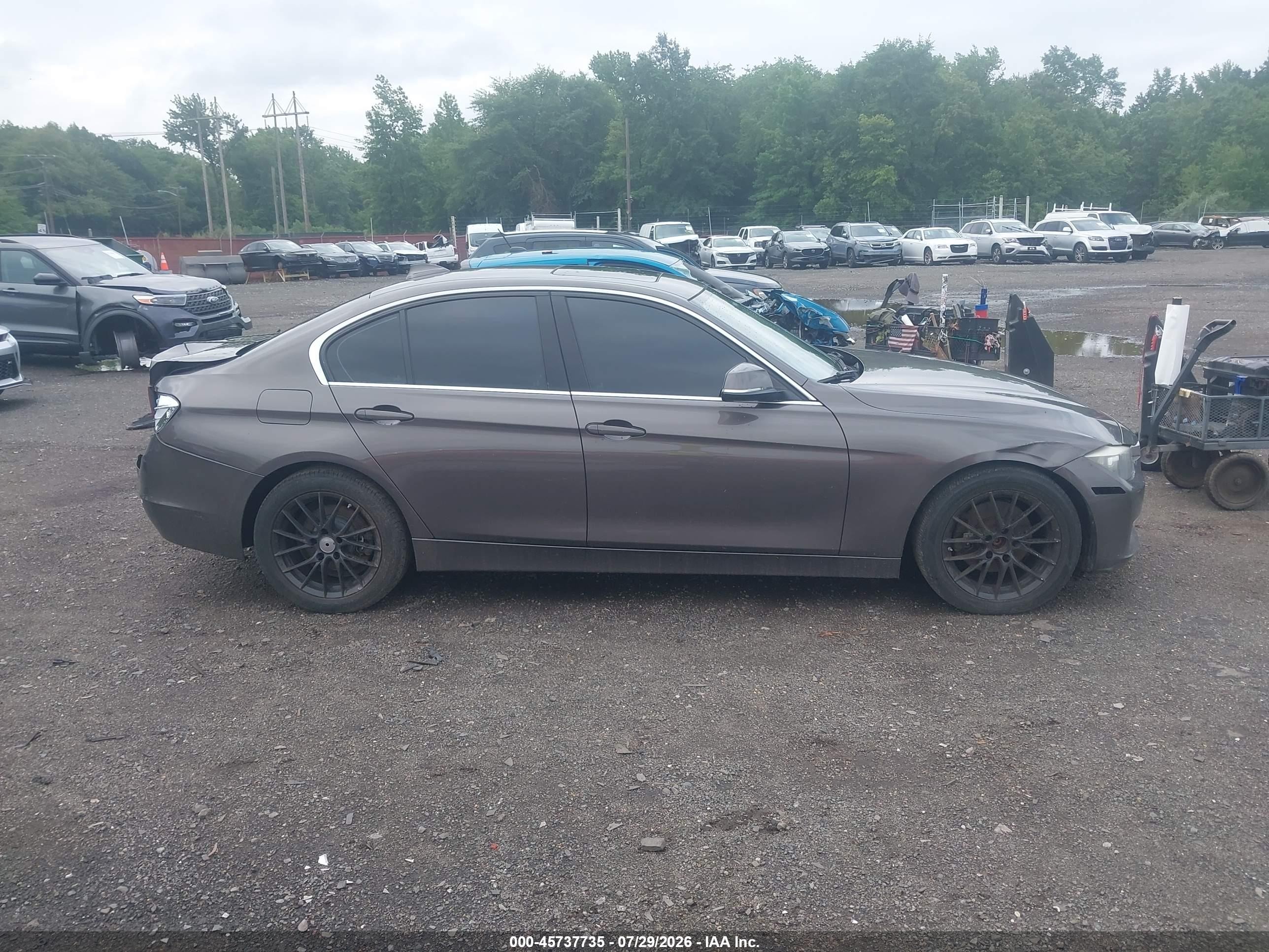 2014 Bmw 328i Xdrive Gray vin: WBA3B5C50EP544246