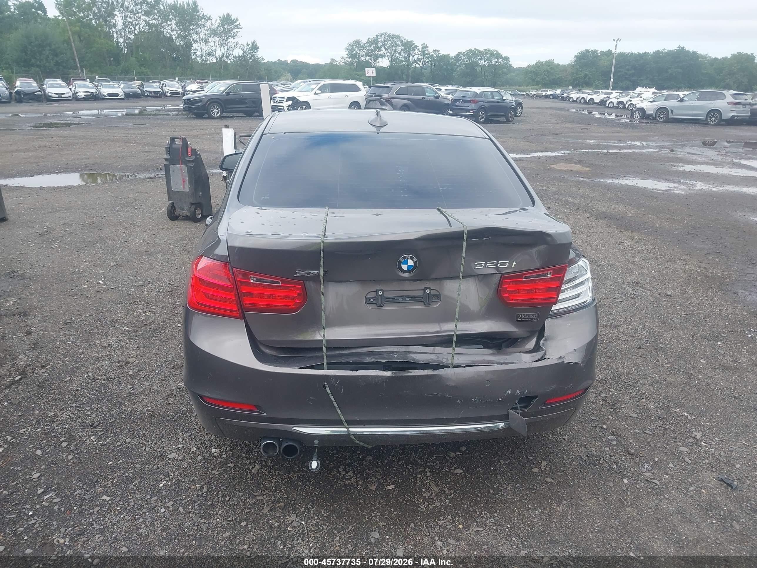 2014 Bmw 328i Xdrive Gray vin: WBA3B5C50EP544246