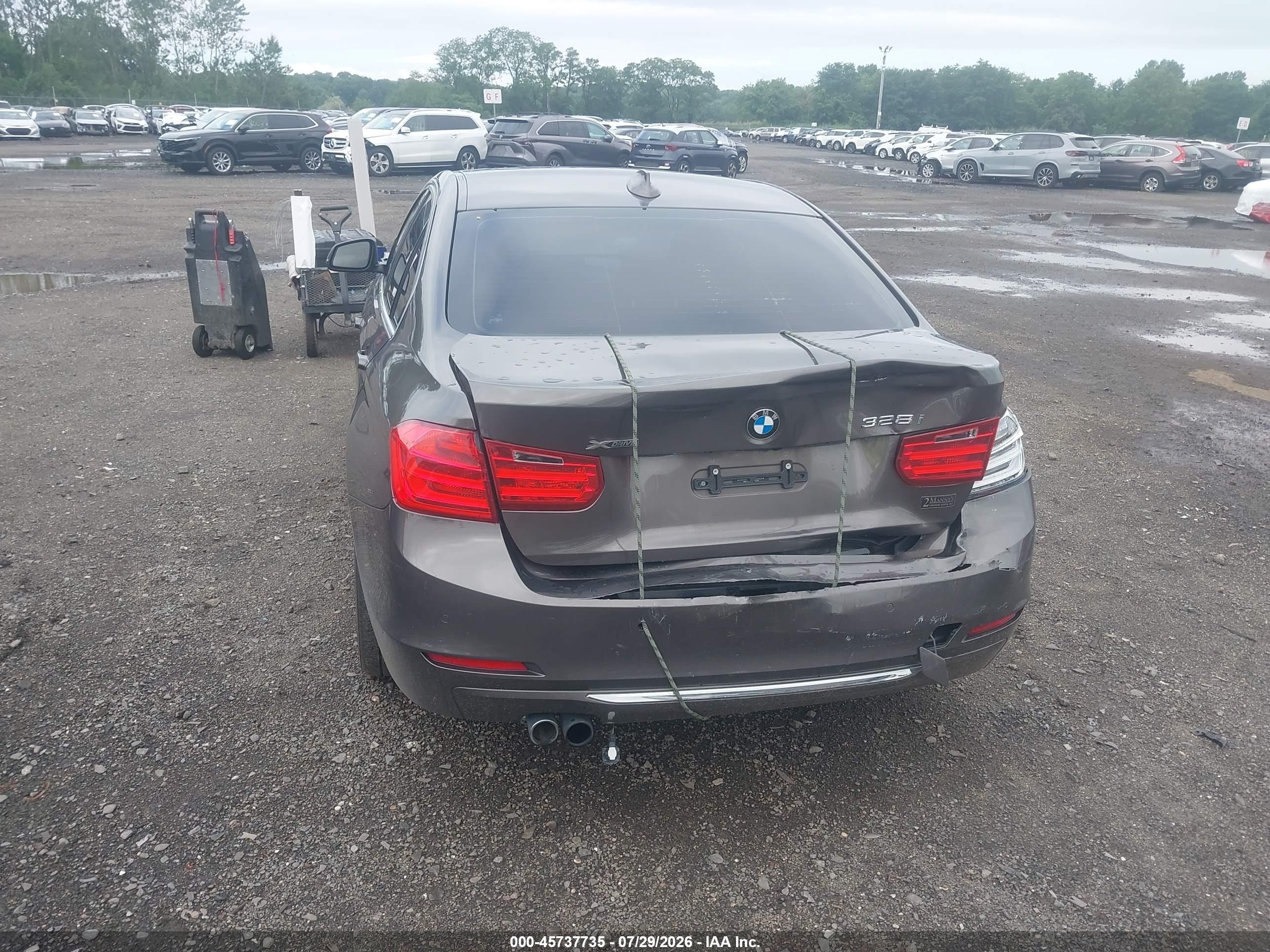 2014 Bmw 328i Xdrive Gray vin: WBA3B5C50EP544246