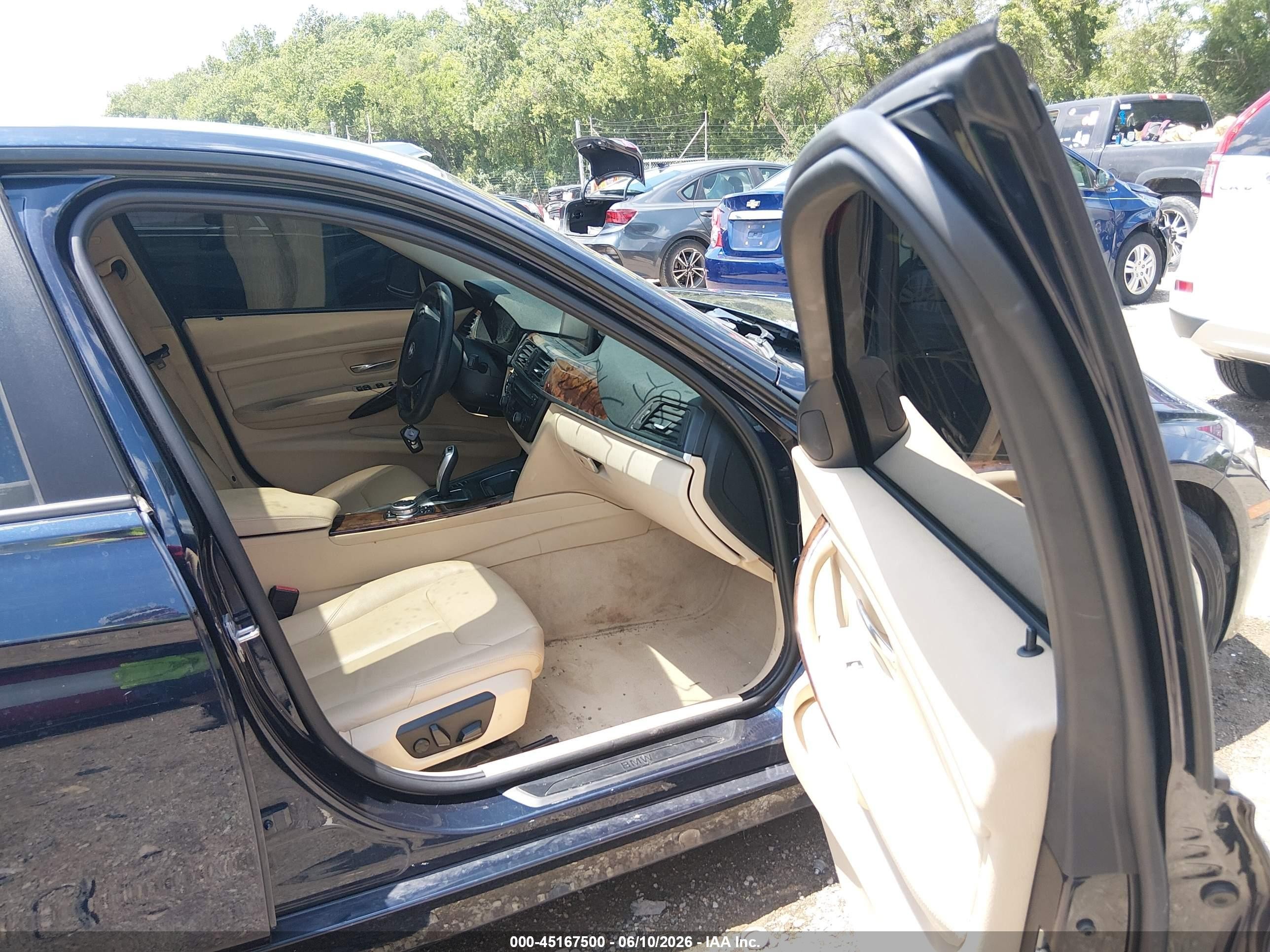2014 Bmw 328i Xdrive Dark Blue vin: WBA3B5C50EP652057