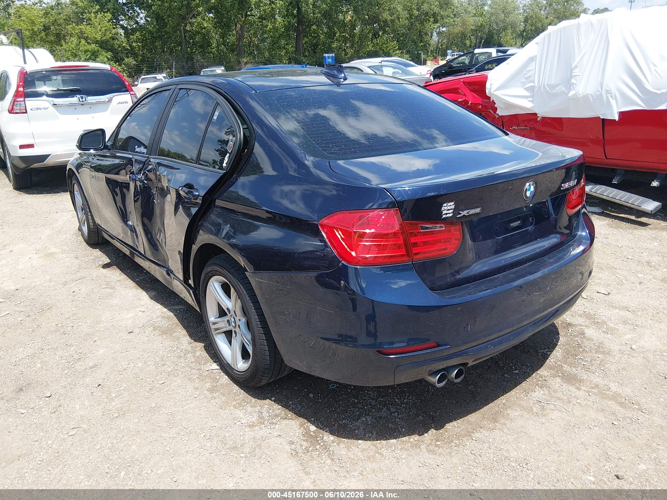 2014 Bmw 328i Xdrive Dark Blue vin: WBA3B5C50EP652057