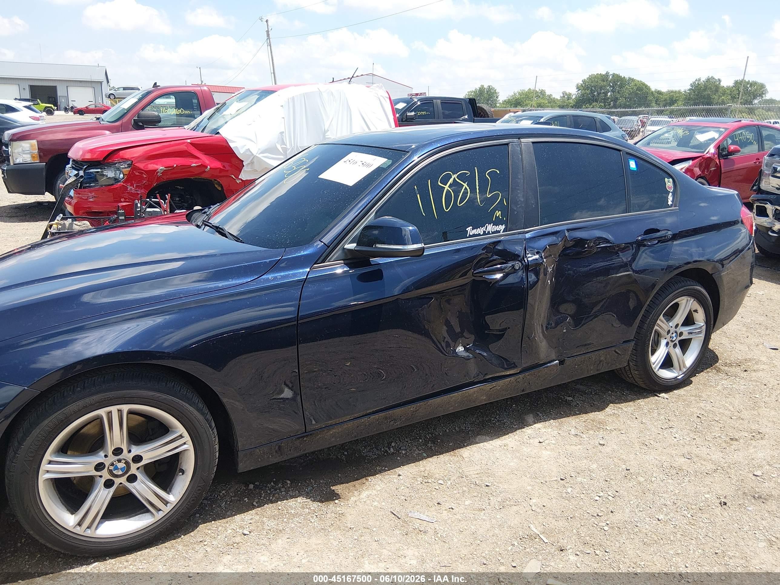 2014 Bmw 328i Xdrive Dark Blue vin: WBA3B5C50EP652057