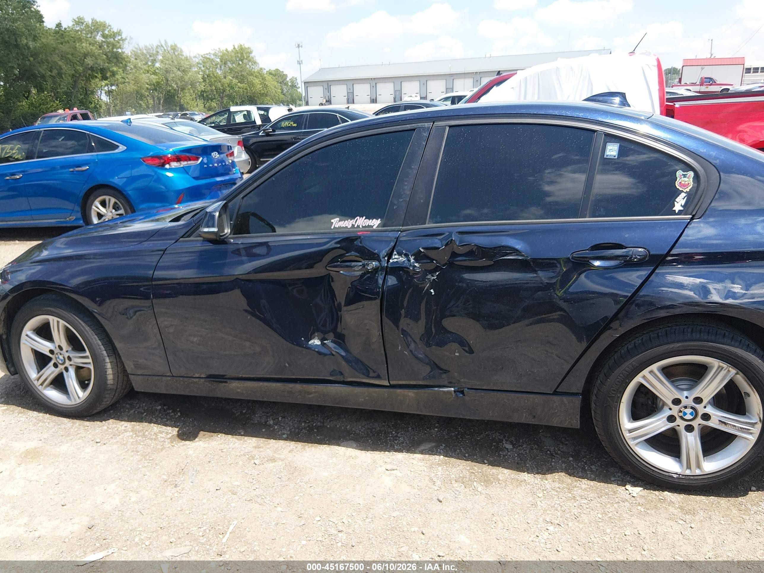 2014 Bmw 328i Xdrive Dark Blue vin: WBA3B5C50EP652057