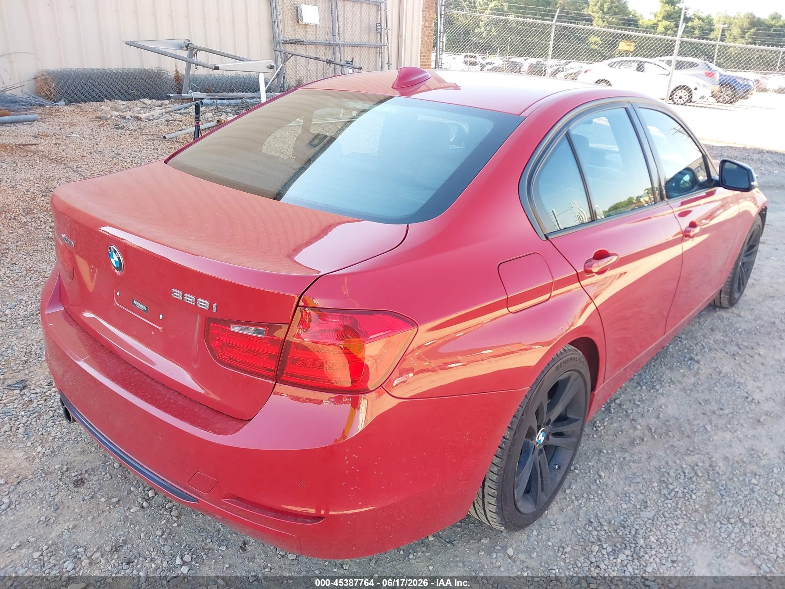 2015 Bmw 328i Xdrive Red vin: WBA3B5C50FP654490