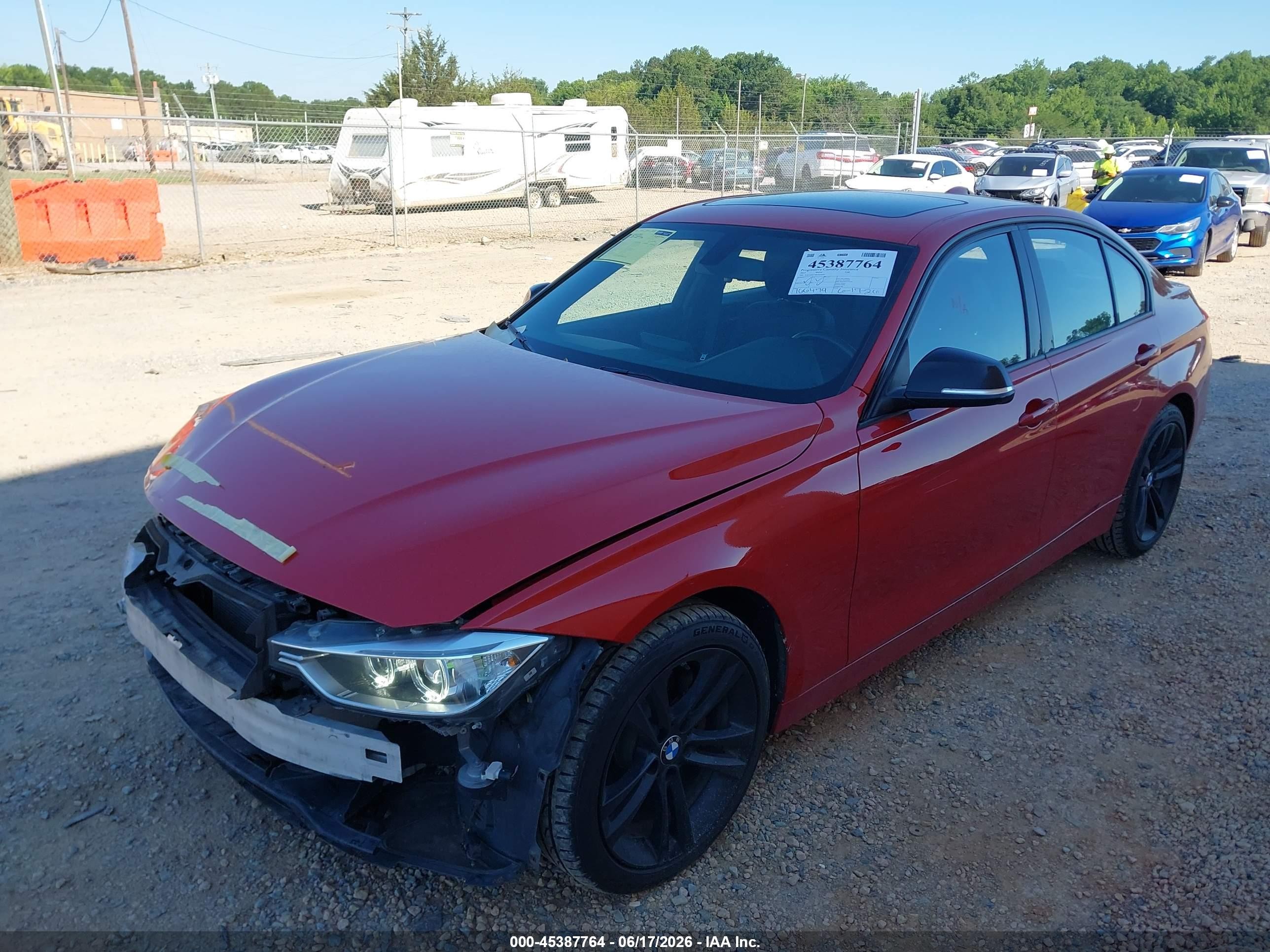 2015 Bmw 328i Xdrive Red vin: WBA3B5C50FP654490