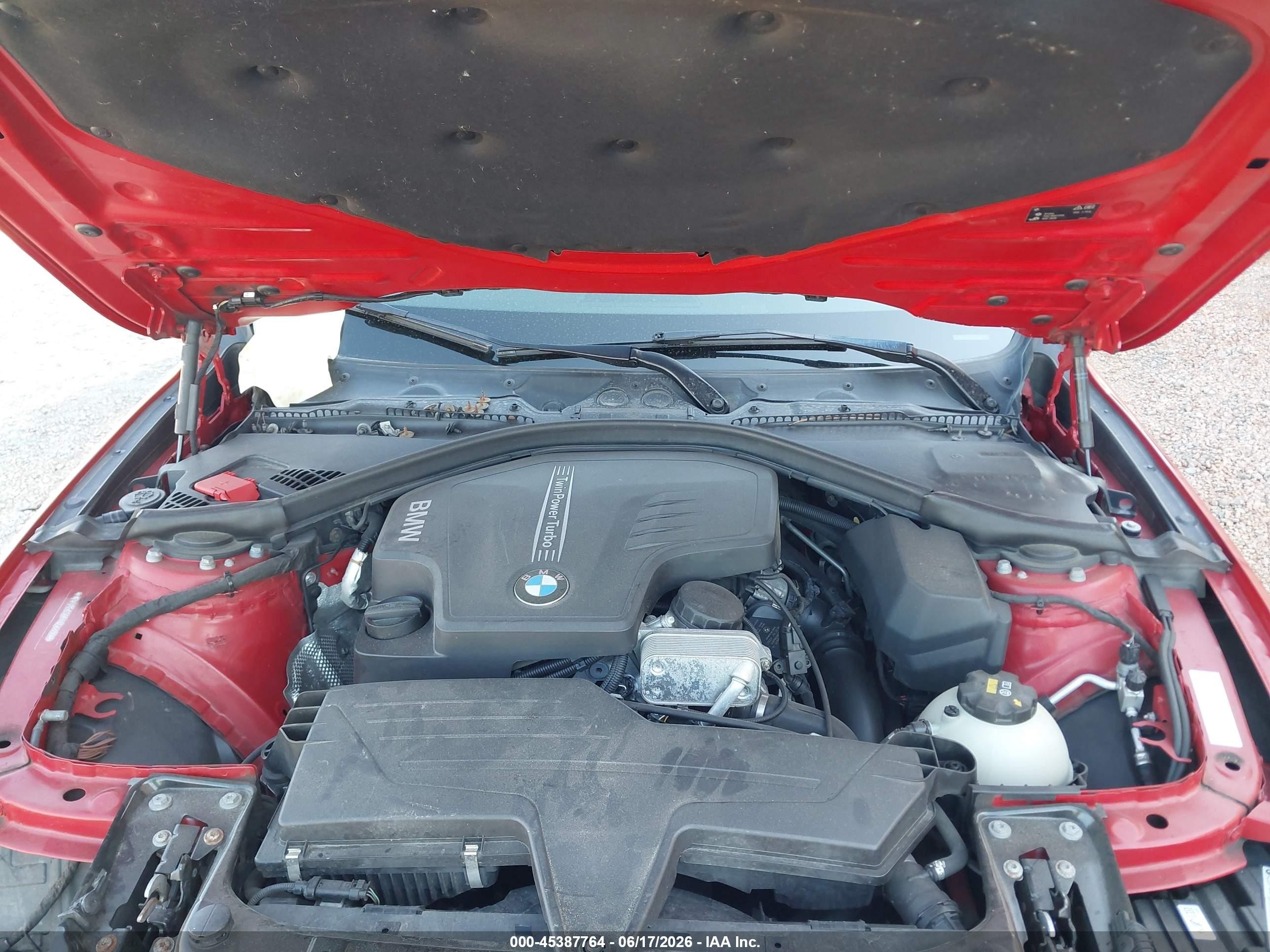 2015 Bmw 328i Xdrive Red vin: WBA3B5C50FP654490