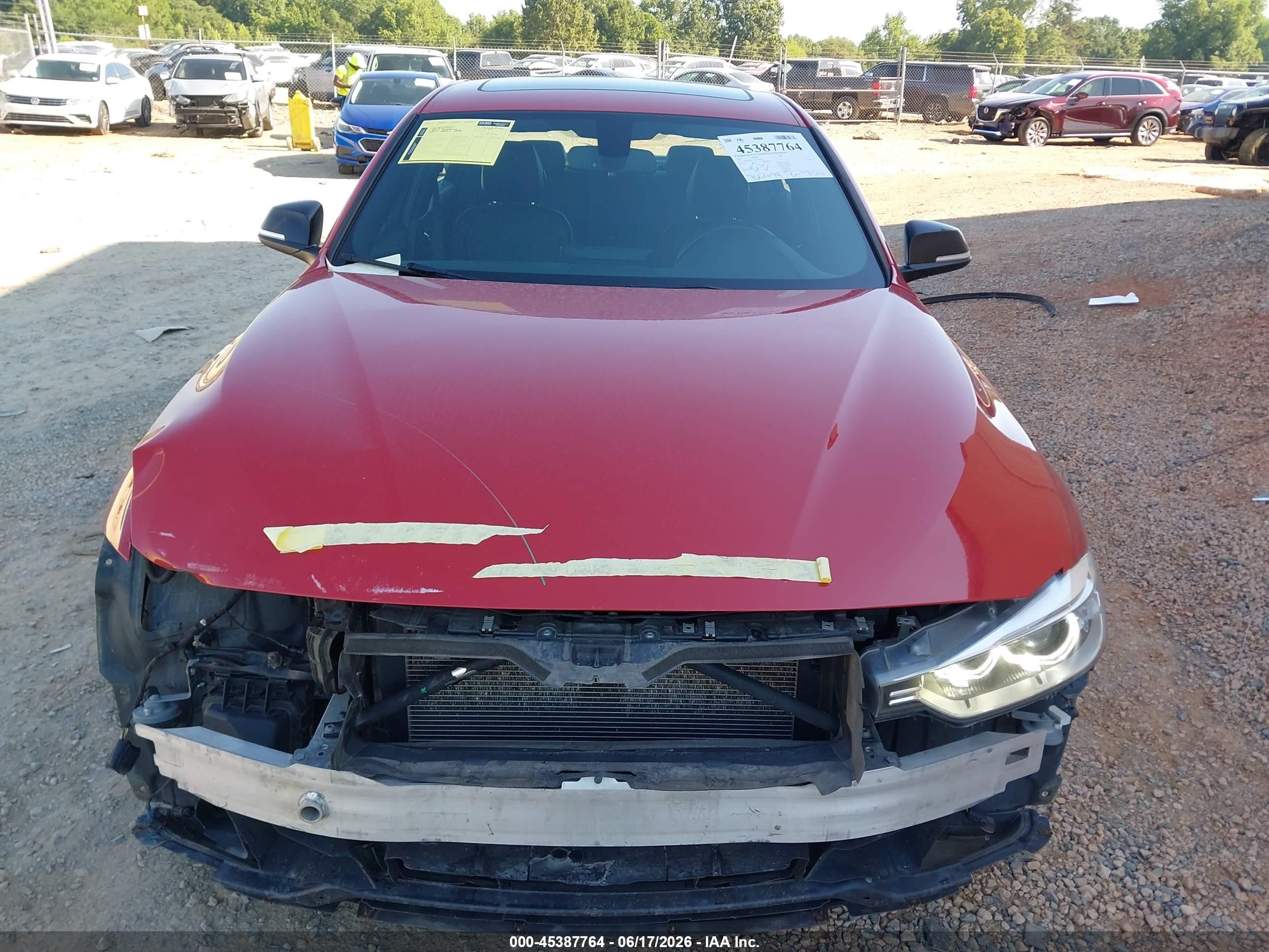 2015 Bmw 328i Xdrive Red vin: WBA3B5C50FP654490