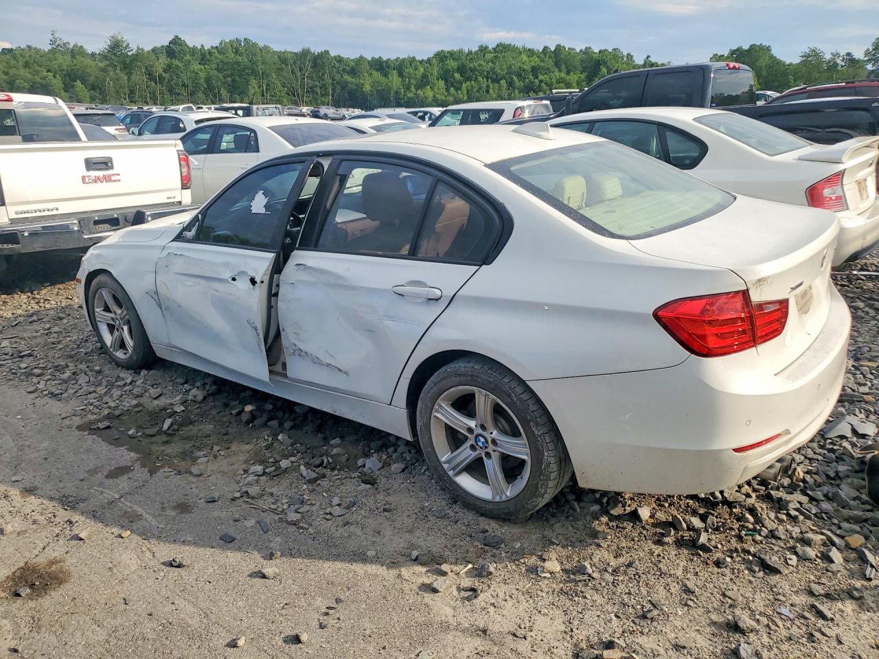 2013 Bmw 328 Xi Sulev White vin: WBA3B5C51DF591077