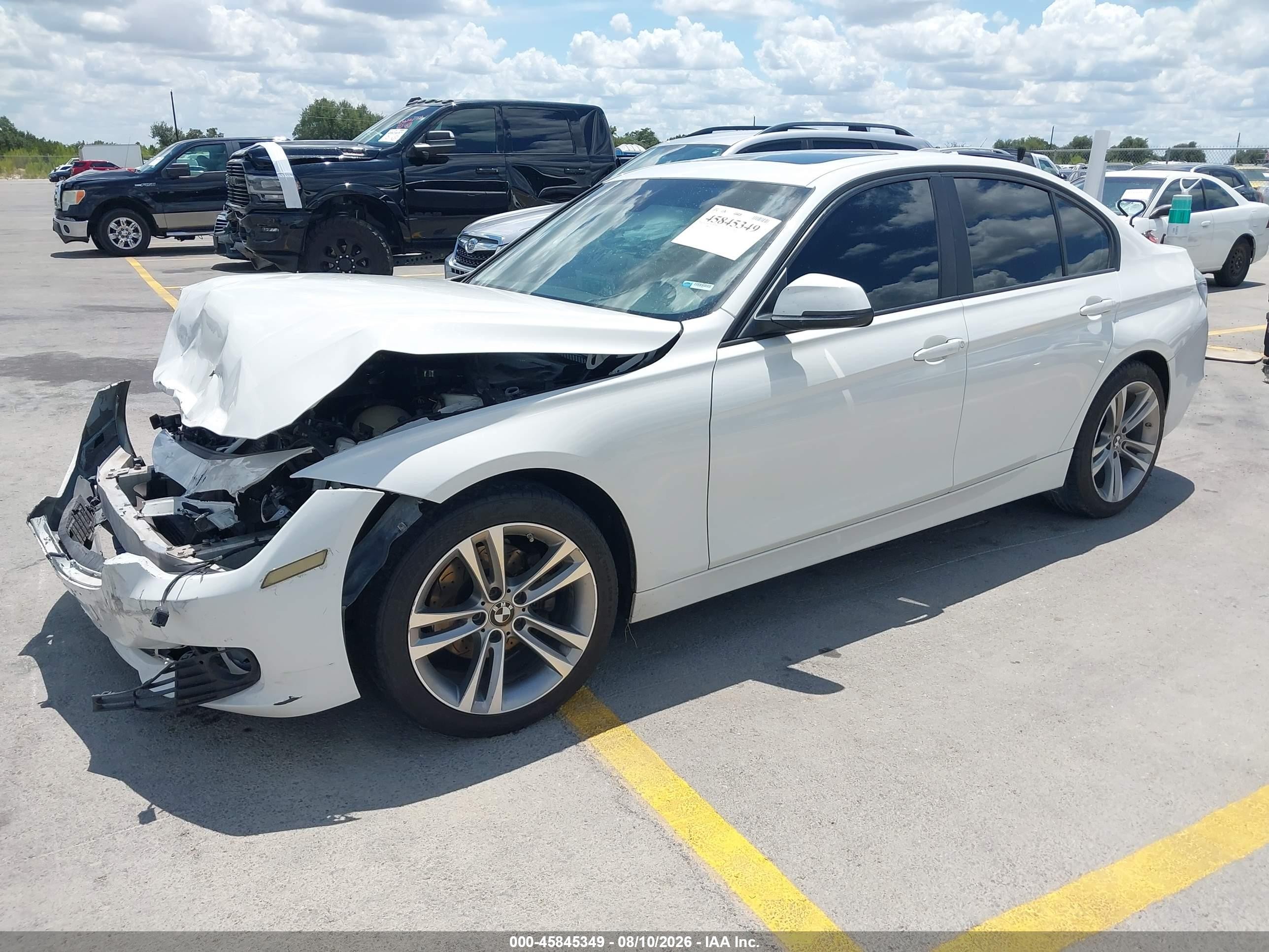 2014 Bmw 328i Xdrive White vin: WBA3B5C51EF959243