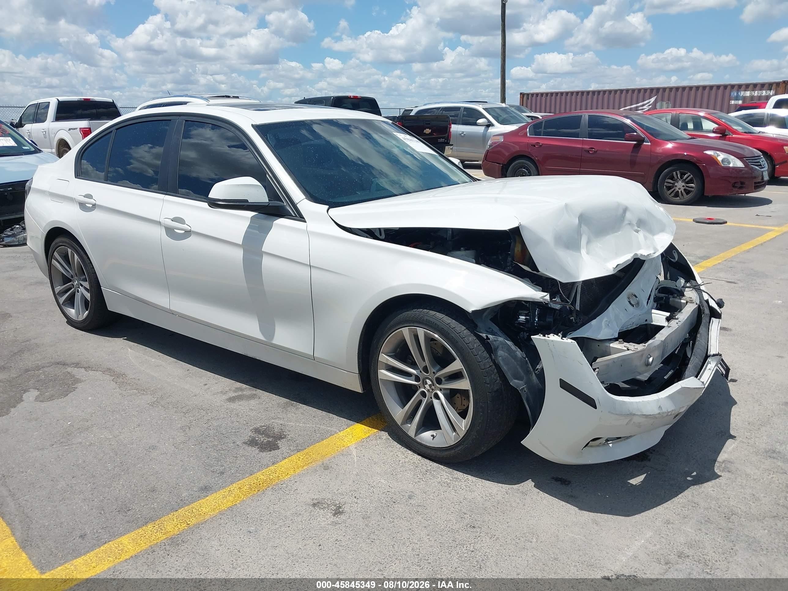 2014 Bmw 328i Xdrive White vin: WBA3B5C51EF959243