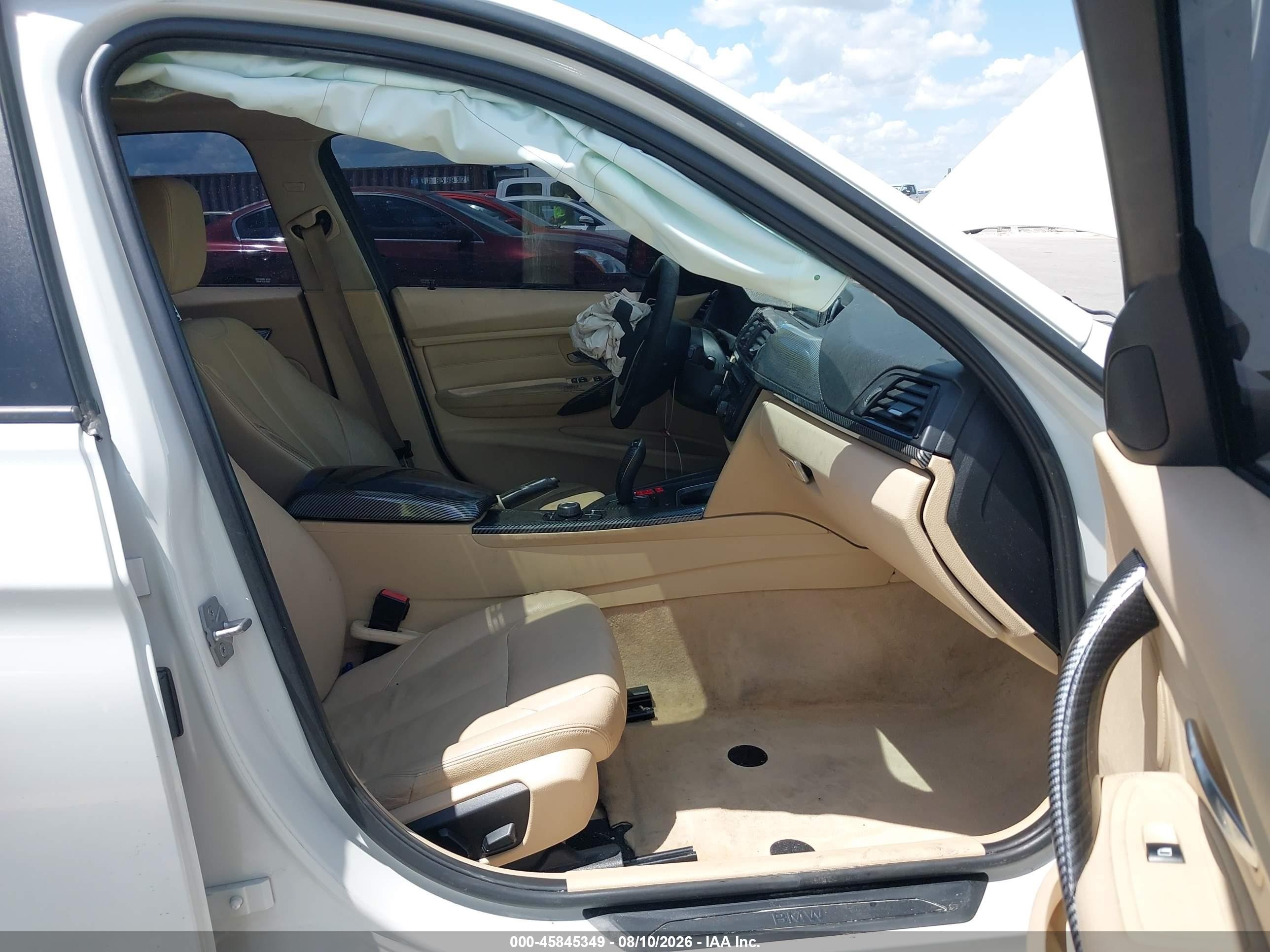 2014 Bmw 328i Xdrive White vin: WBA3B5C51EF959243