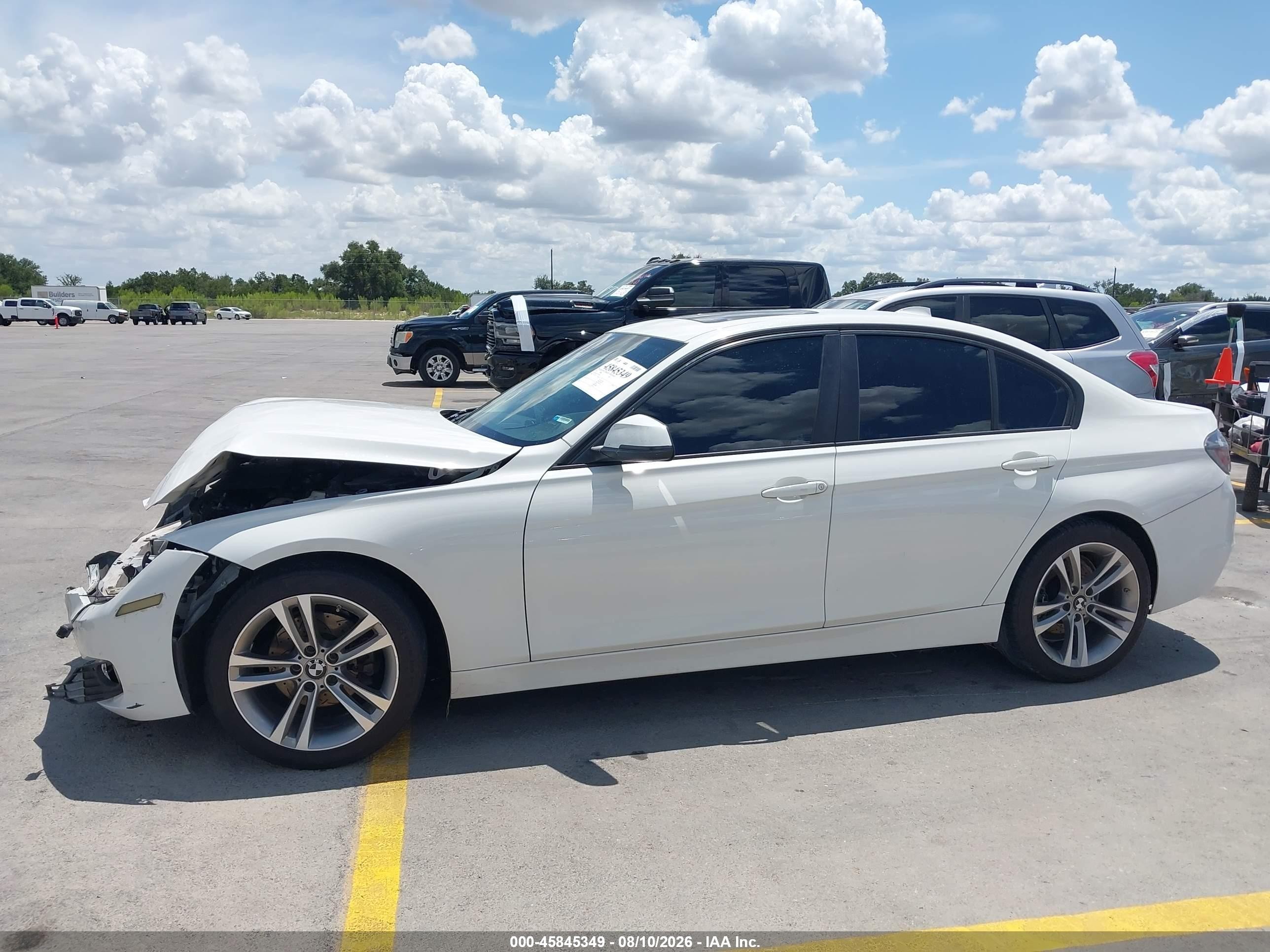 2014 Bmw 328i Xdrive White vin: WBA3B5C51EF959243