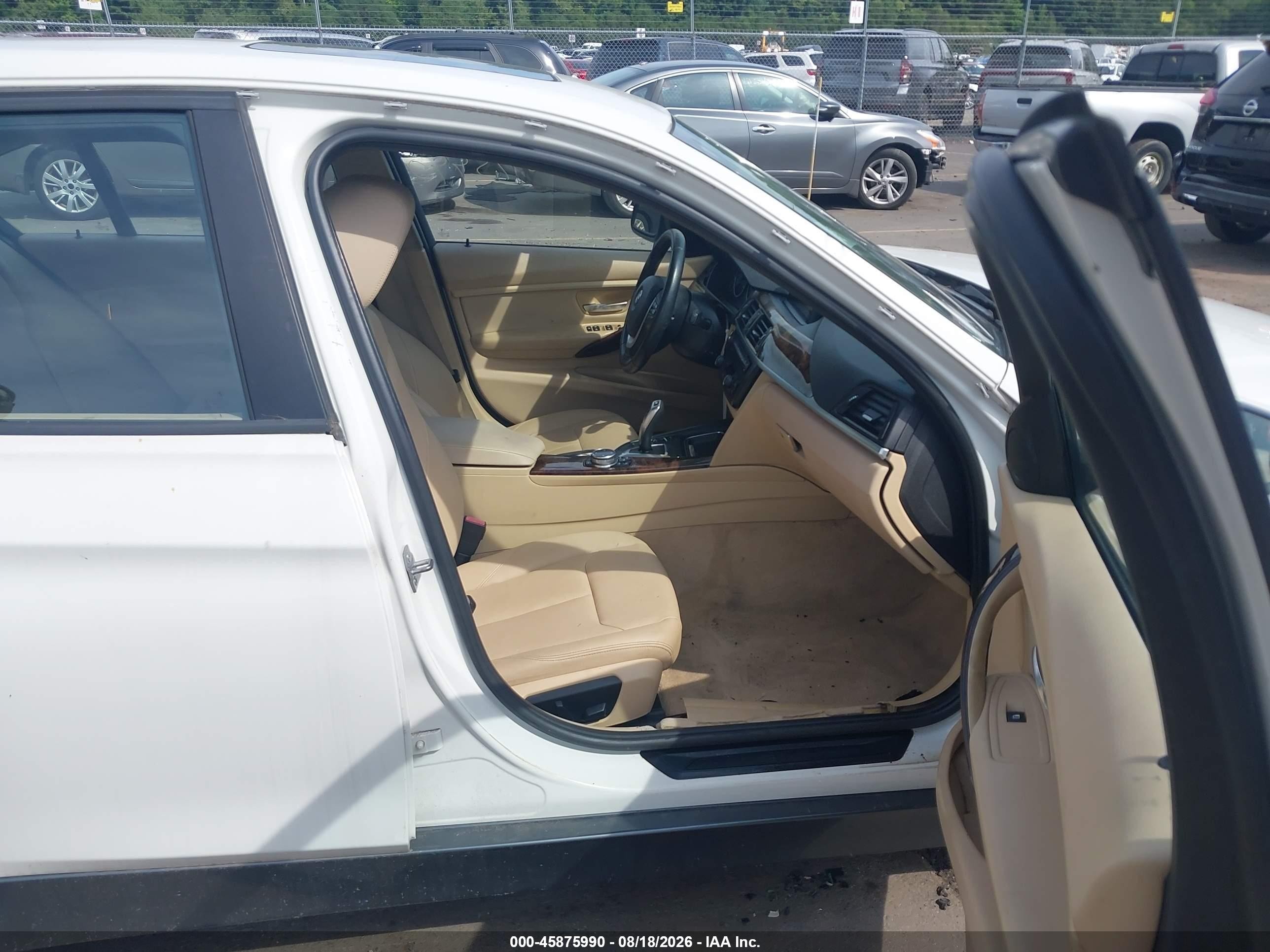 2014 Bmw 328i Xdrive White vin: WBA3B5C51EP543445