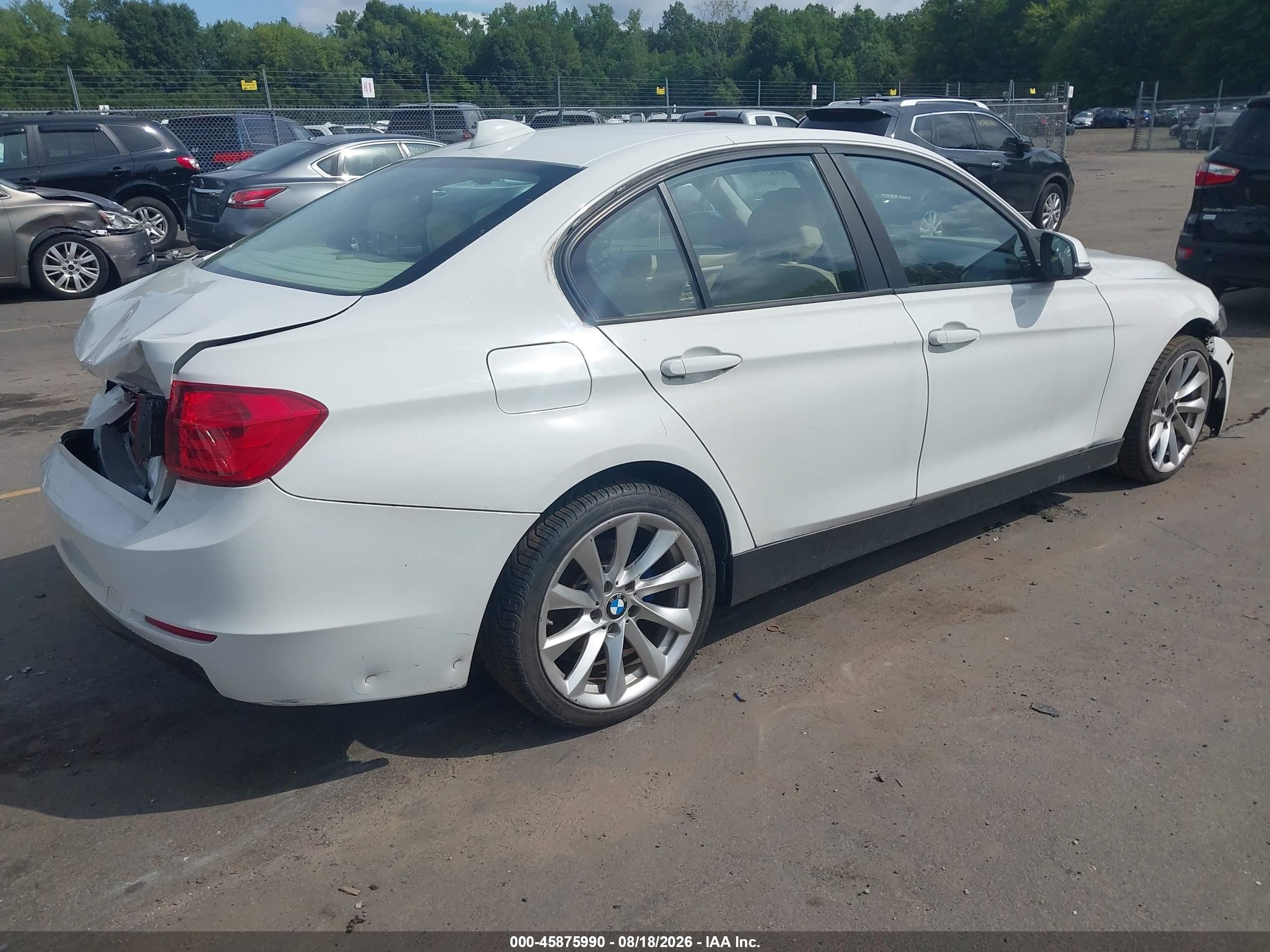 2014 Bmw 328i Xdrive White vin: WBA3B5C51EP543445