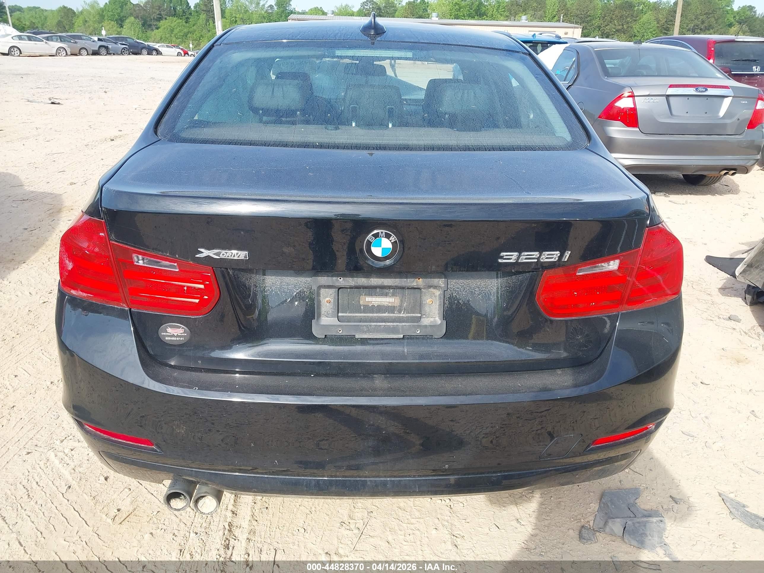 2015 Bmw 328i Xdrive Black vin: WBA3B5C51FP653994