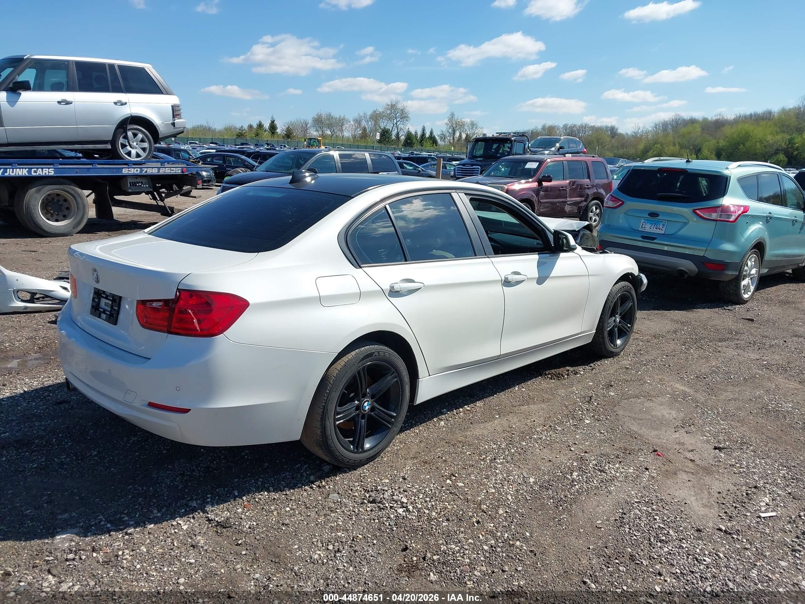2015 Bmw 328i Xdrive White vin: WBA3B5C51FP654210