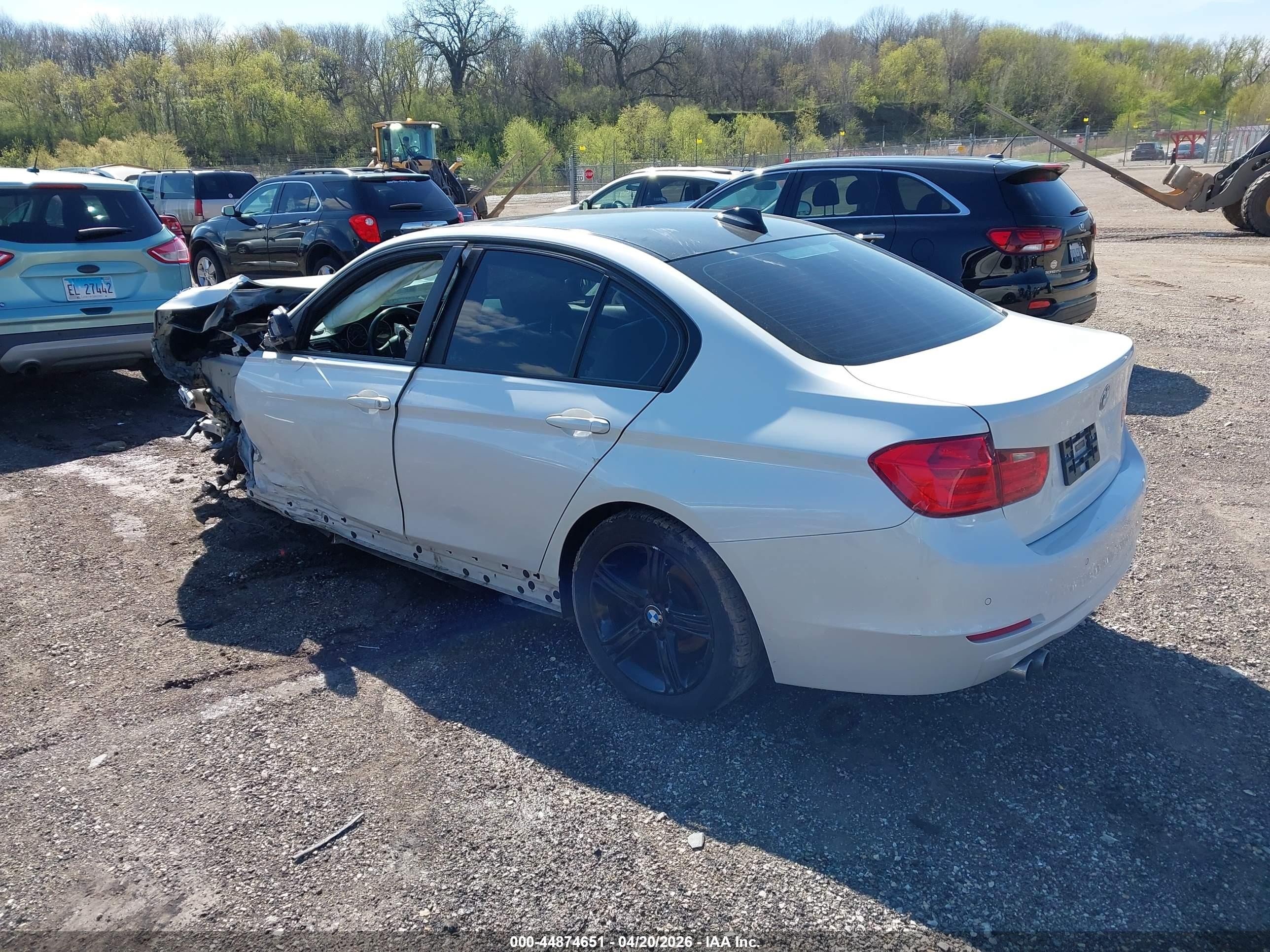 2015 Bmw 328i Xdrive White vin: WBA3B5C51FP654210