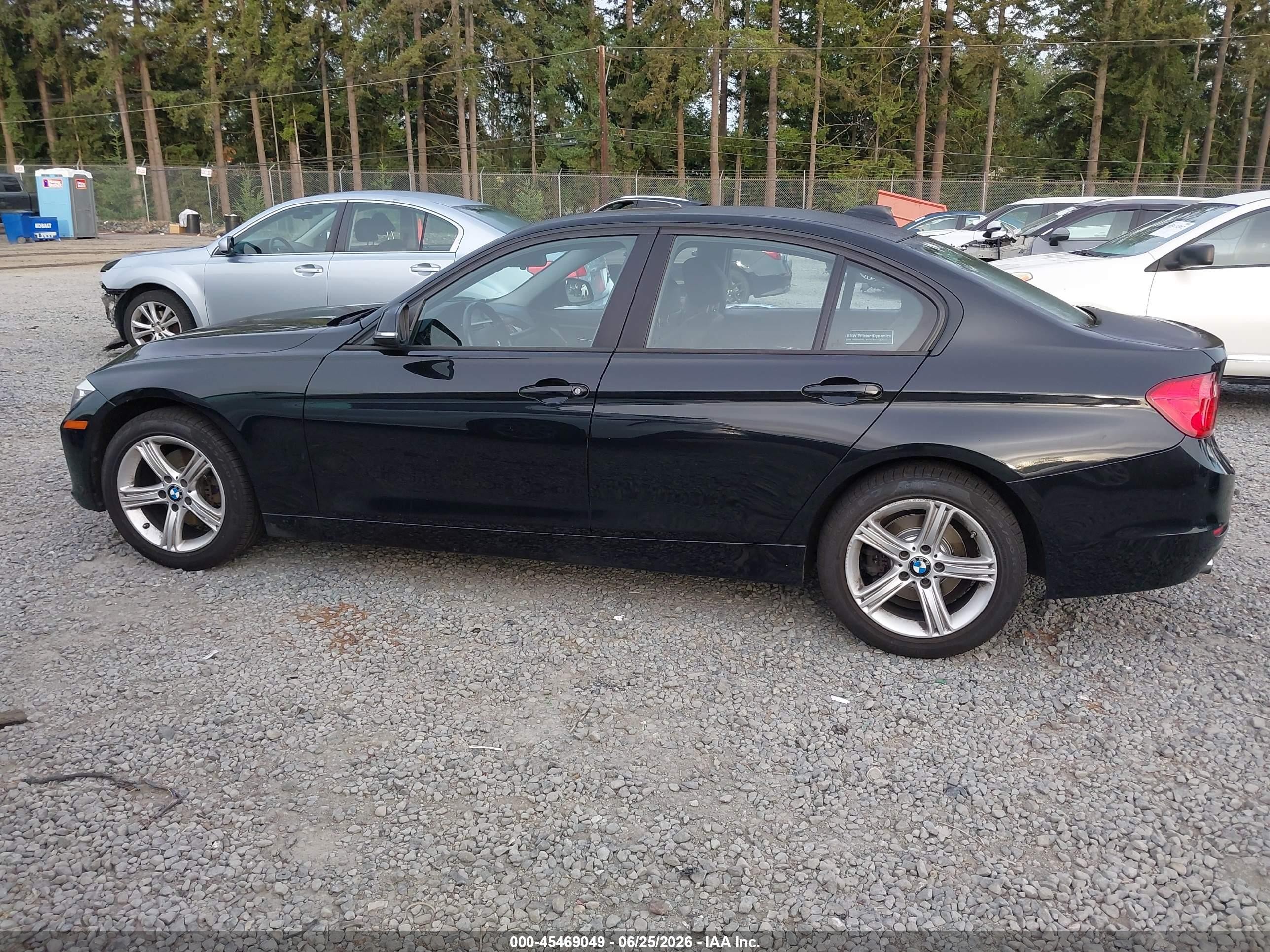 2014 Bmw 328i Xdrive Black vin: WBA3B5C52EF958666