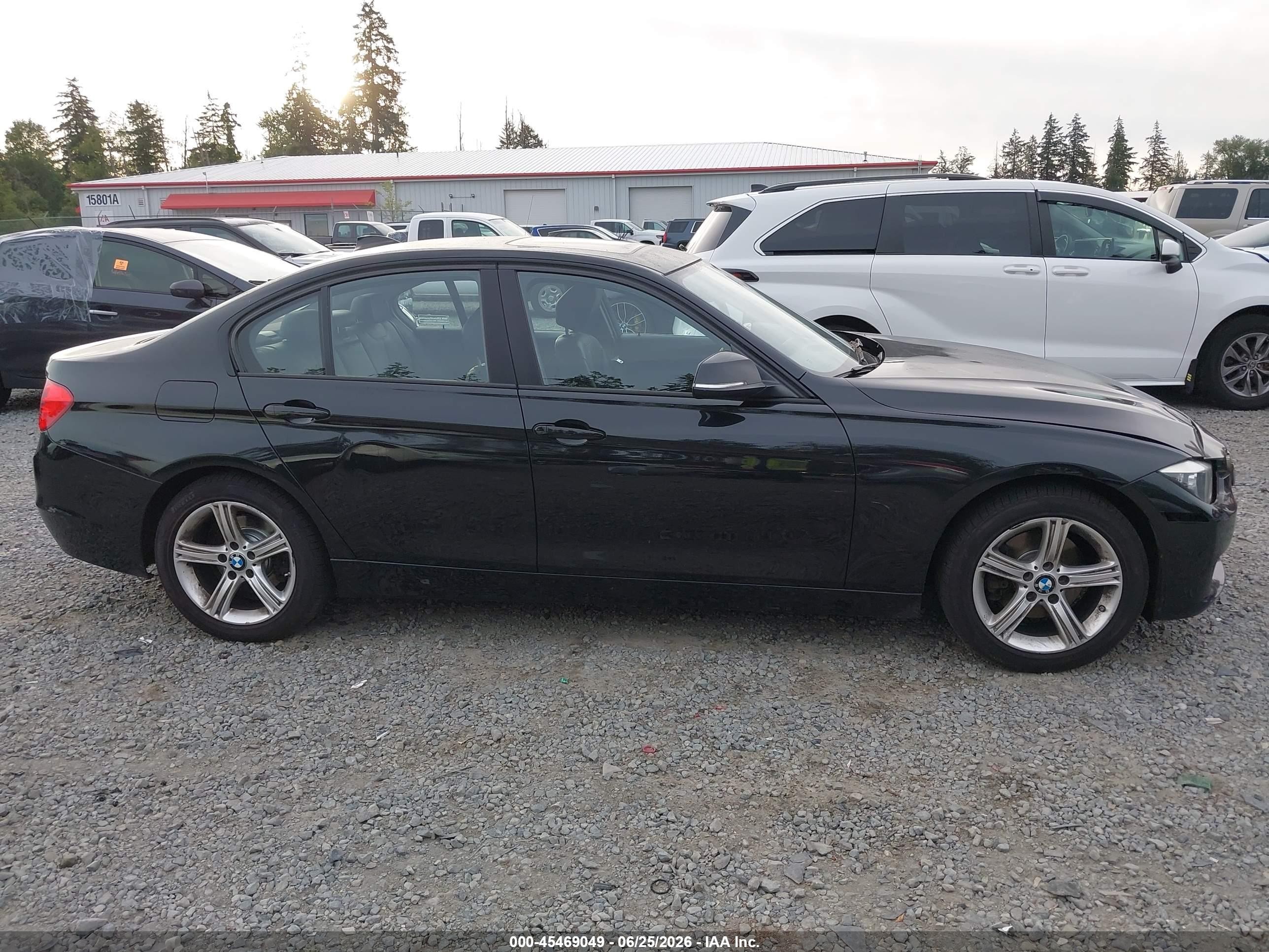 2014 Bmw 328i Xdrive Black vin: WBA3B5C52EF958666