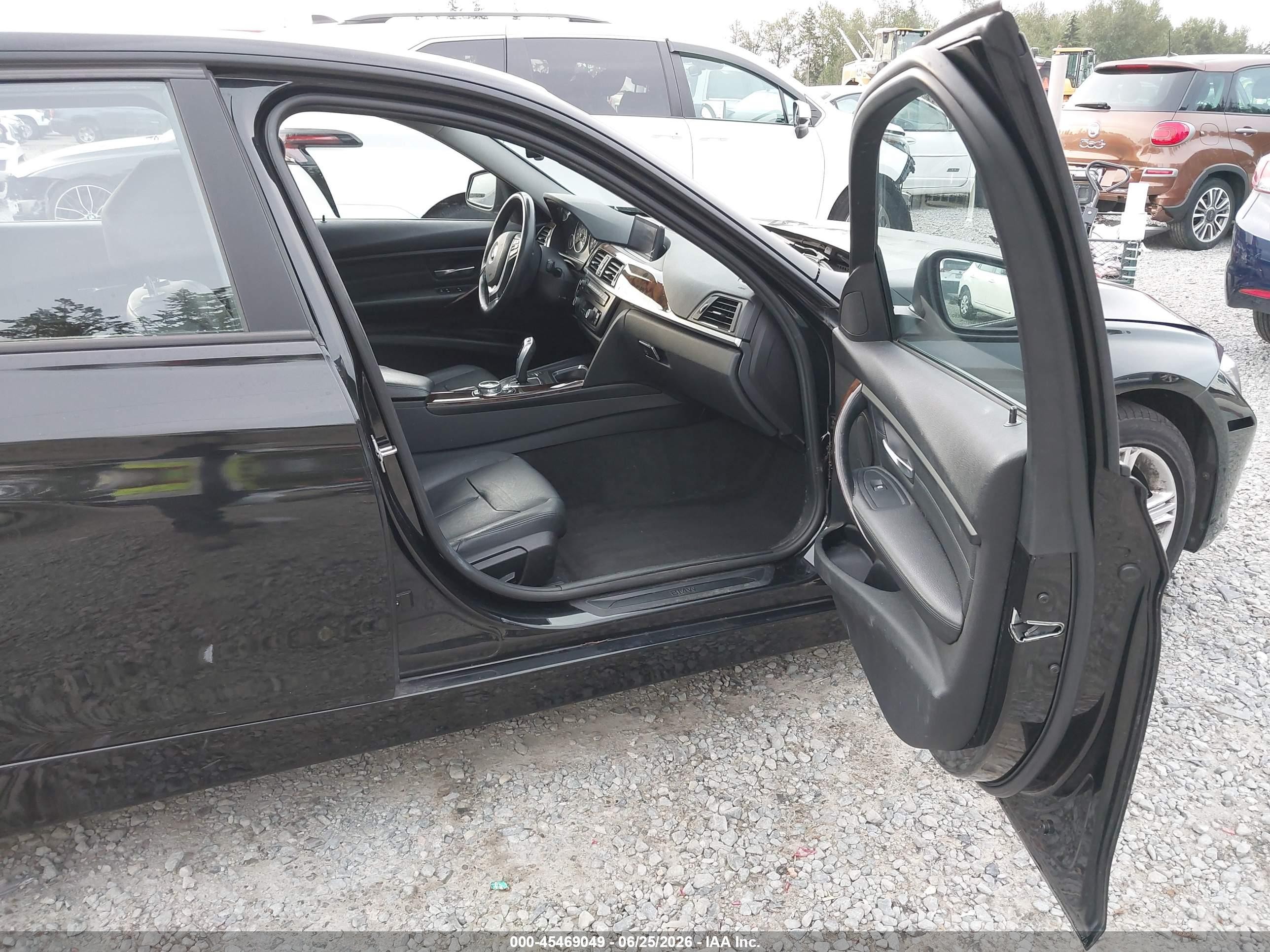 2014 Bmw 328i Xdrive Black vin: WBA3B5C52EF958666