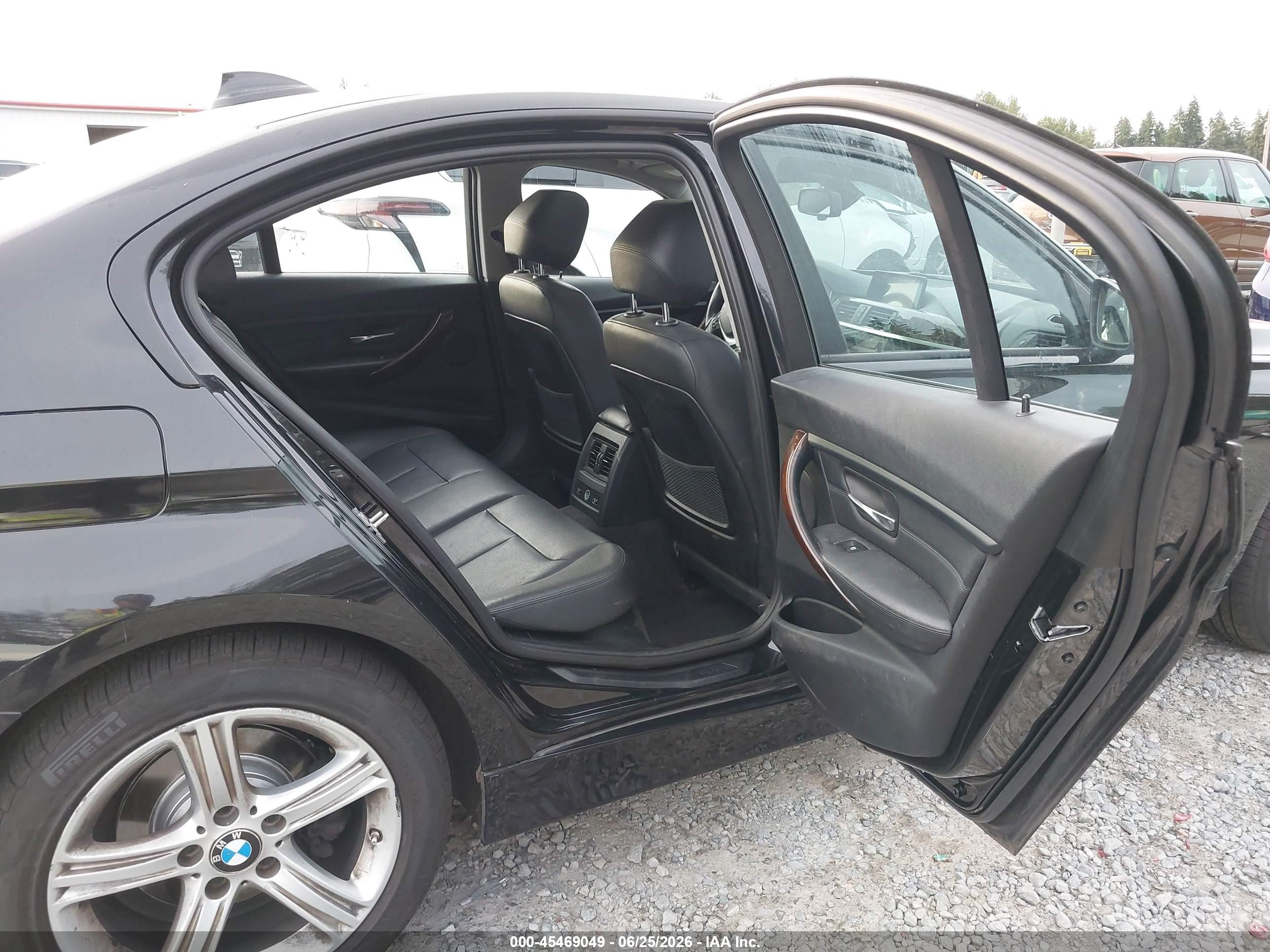 2014 Bmw 328i Xdrive Black vin: WBA3B5C52EF958666
