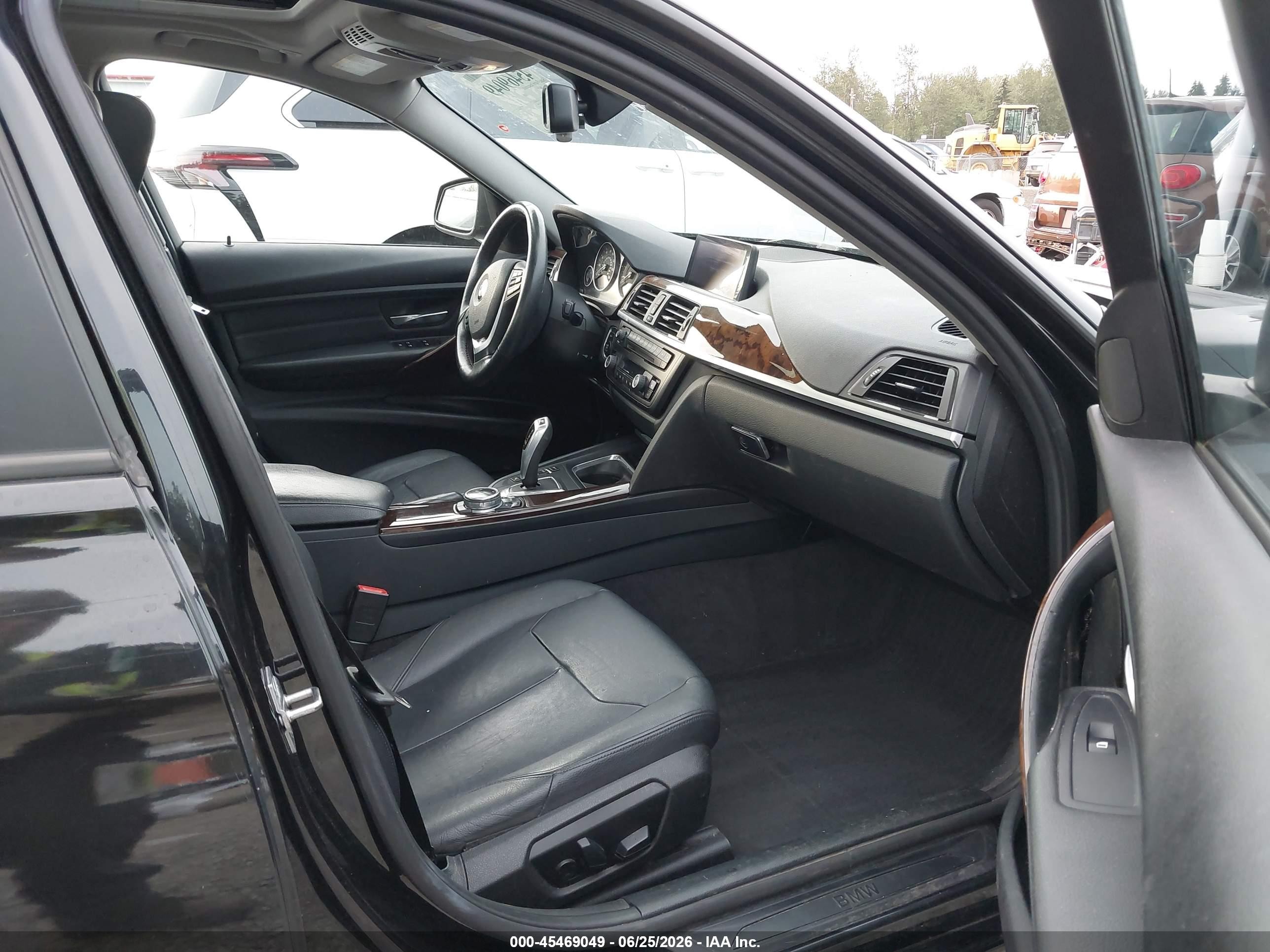 2014 Bmw 328i Xdrive Black vin: WBA3B5C52EF958666