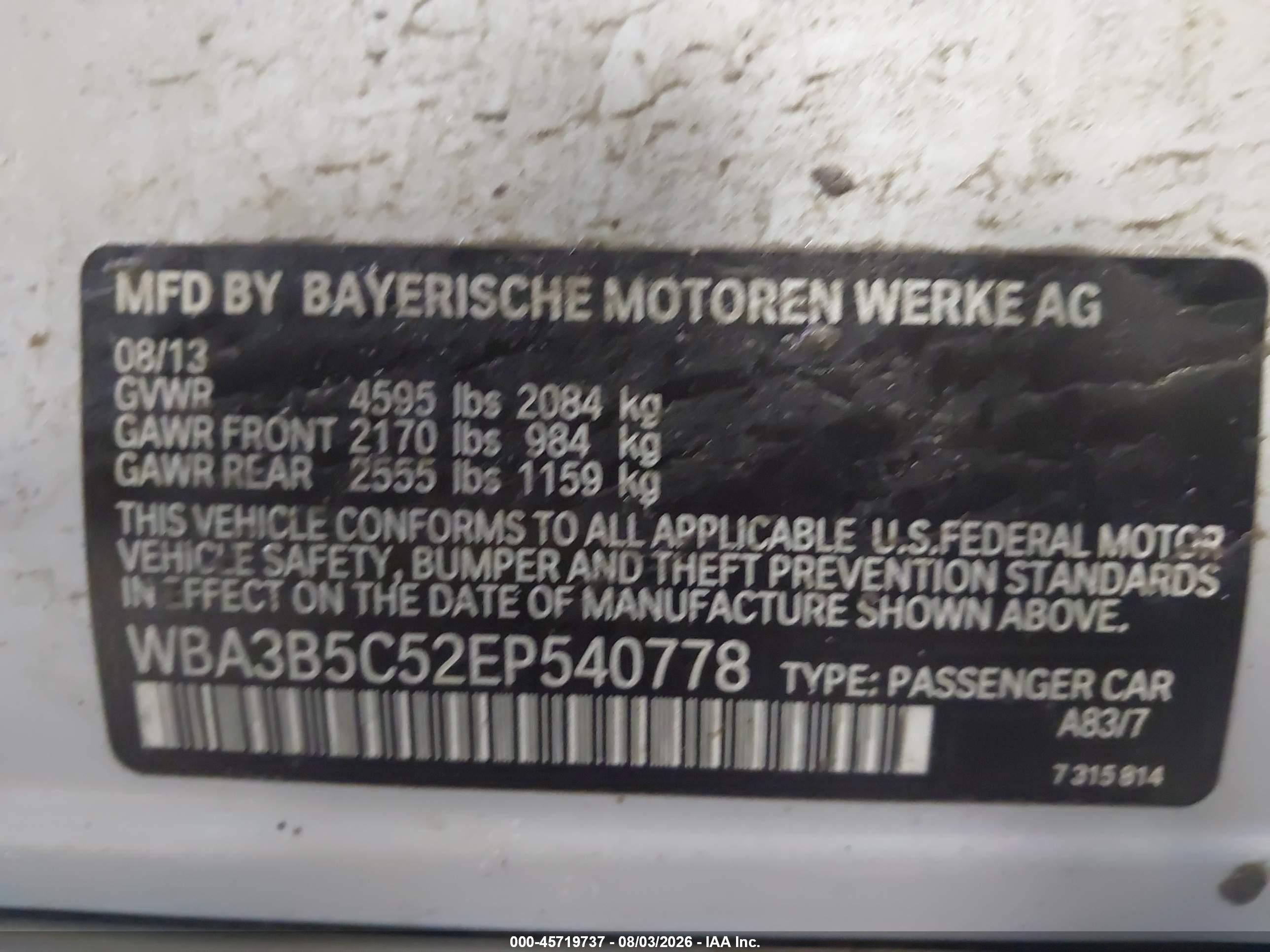 2014 Bmw 328i Xdrive Серебряный vin: WBA3B5C52EP540778