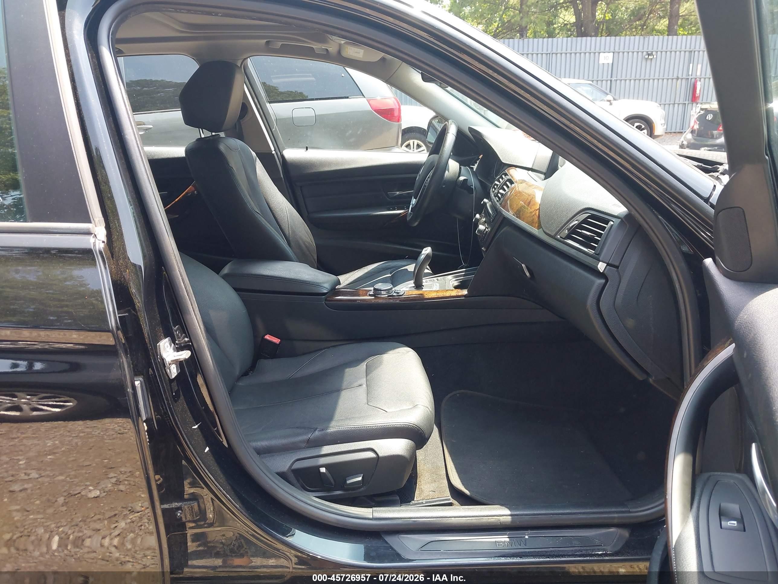 2015 Bmw 328i Xdrive Black vin: WBA3B5C52FF960029