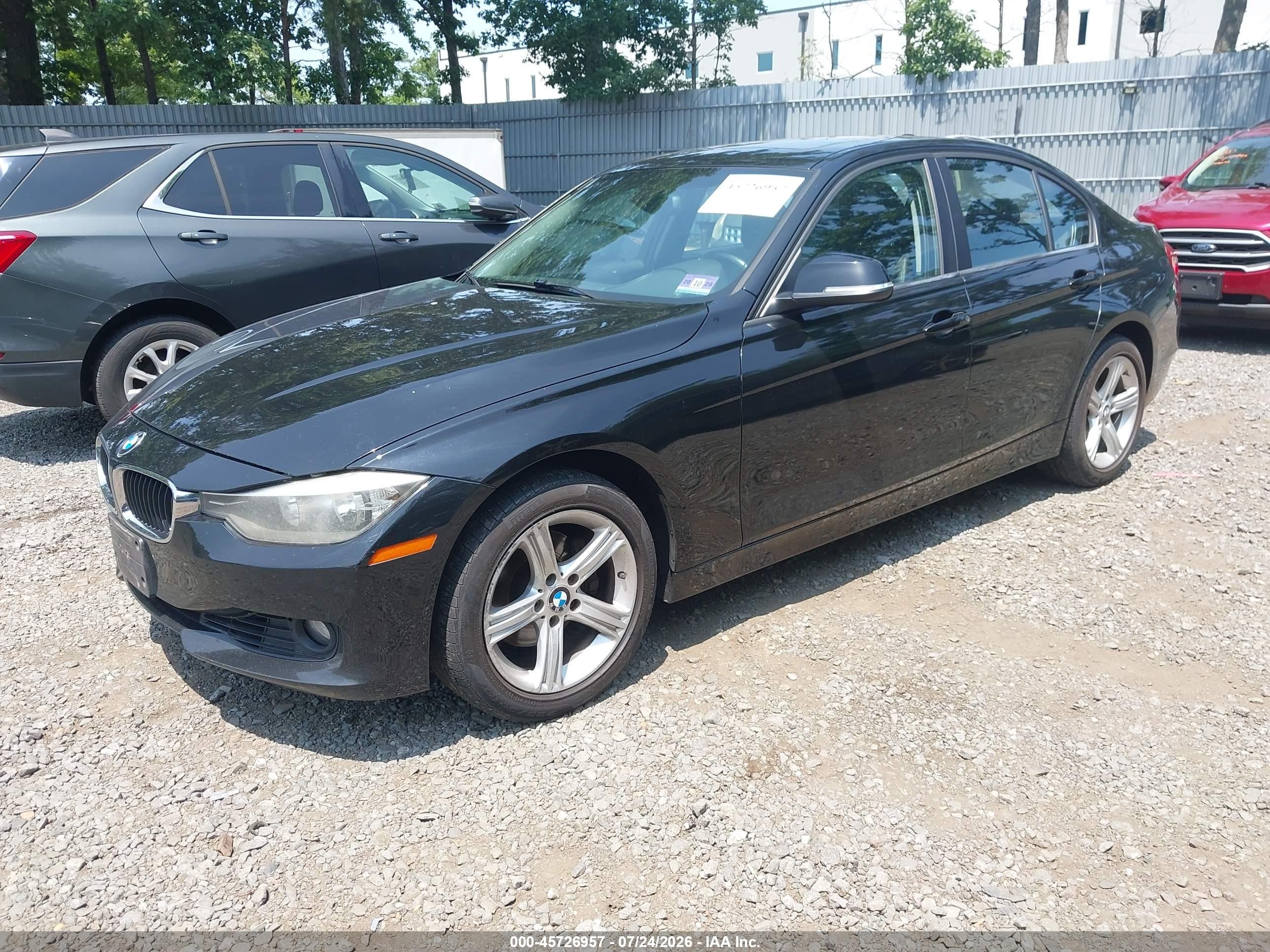 2015 Bmw 328i Xdrive Black vin: WBA3B5C52FF960029