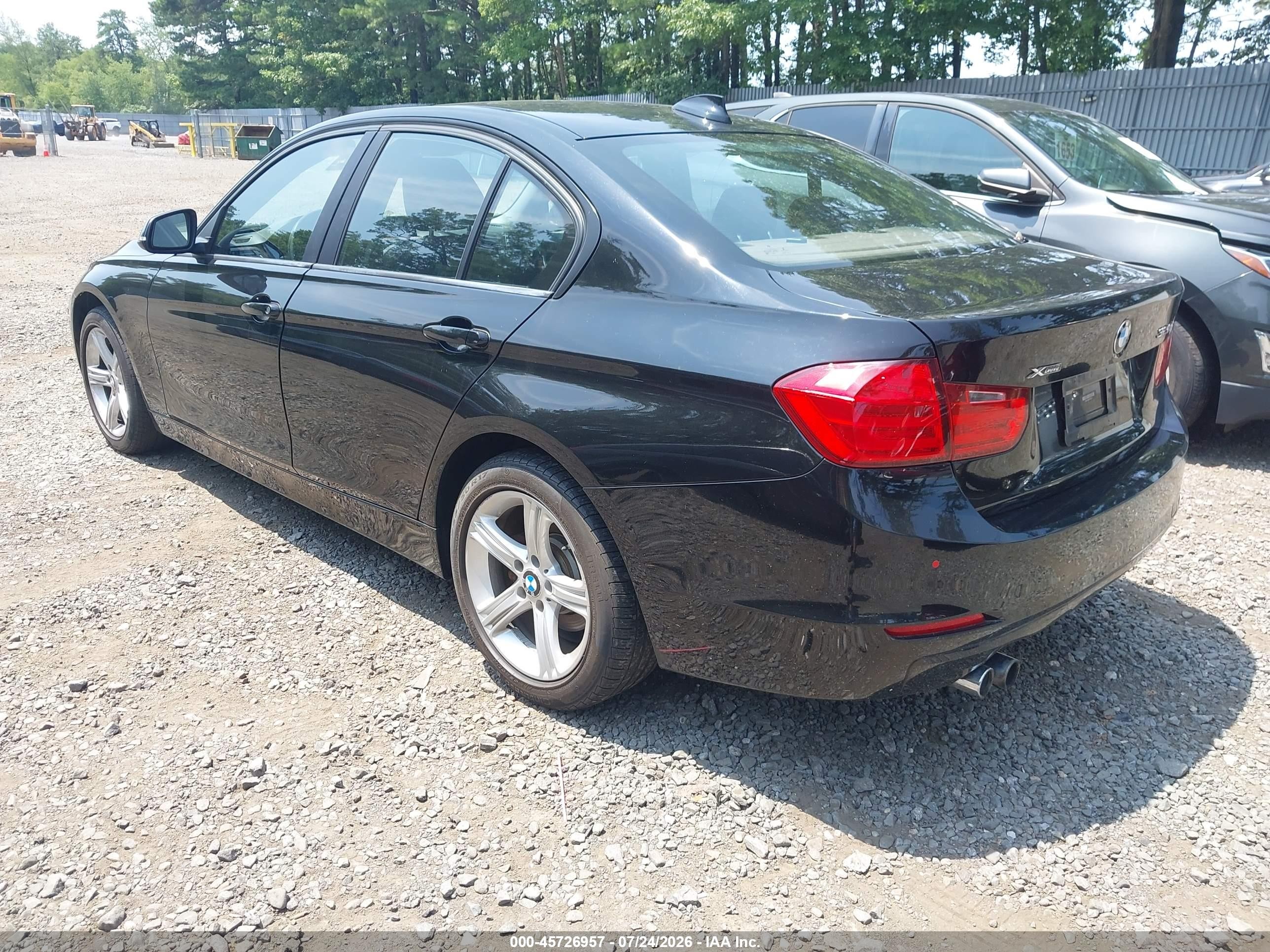 2015 Bmw 328i Xdrive Black vin: WBA3B5C52FF960029