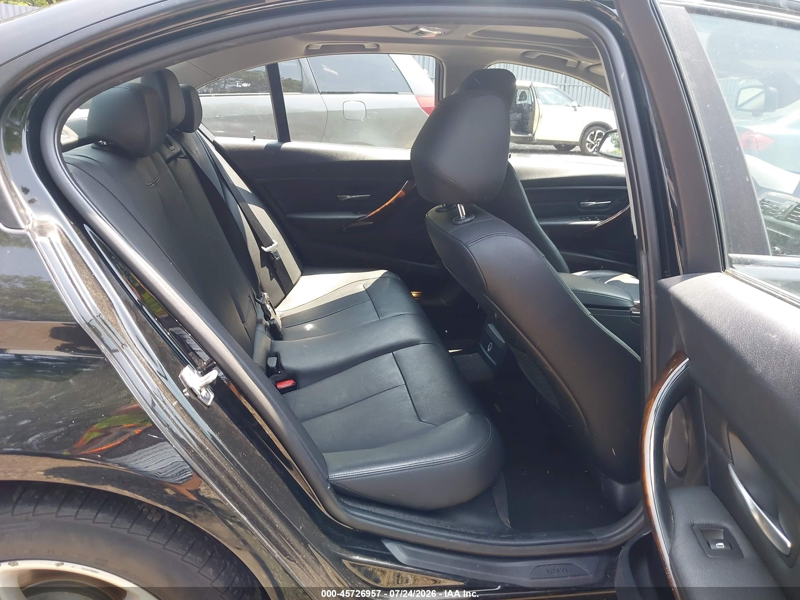 2015 Bmw 328i Xdrive Black vin: WBA3B5C52FF960029