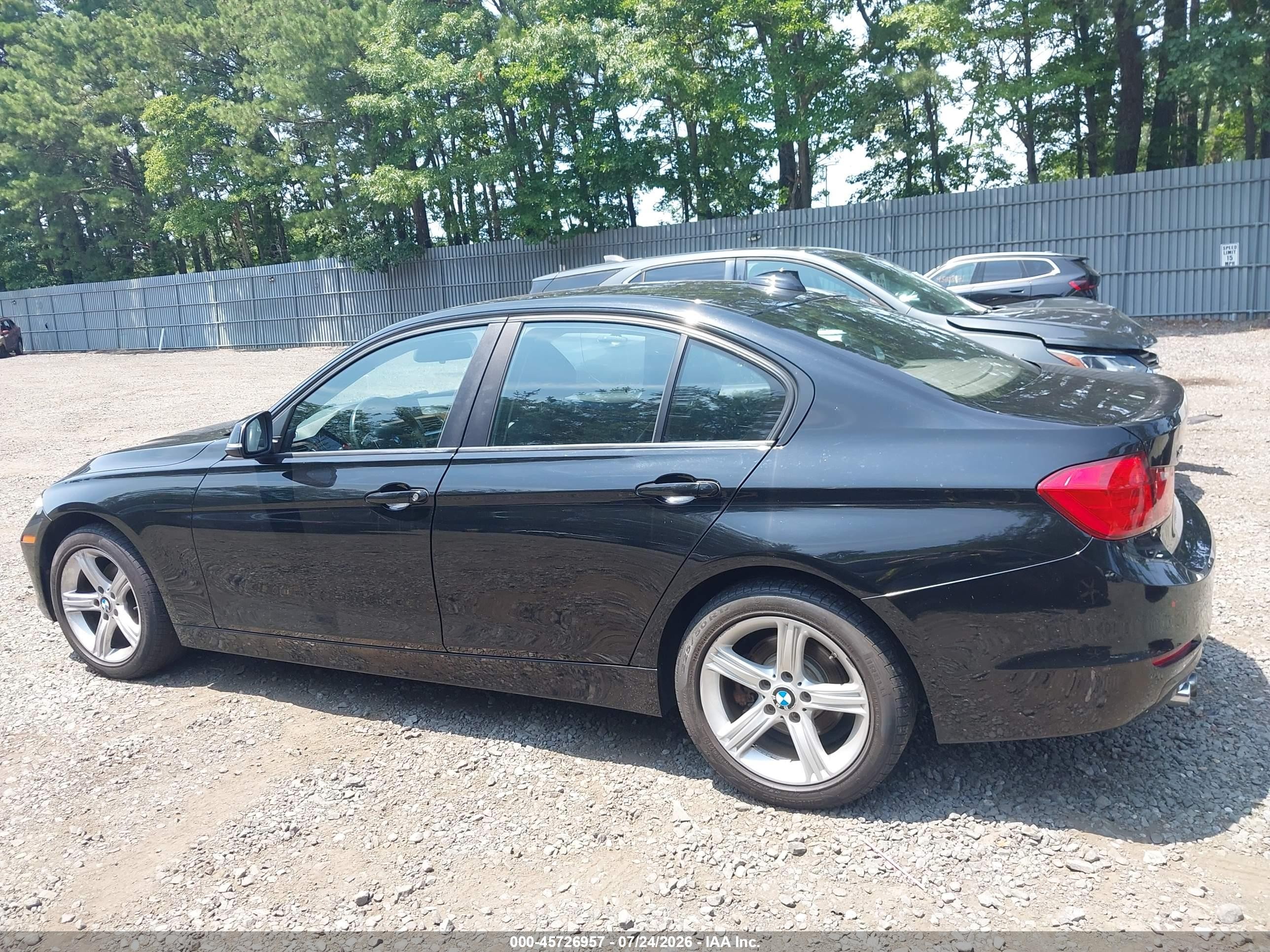 2015 Bmw 328i Xdrive Black vin: WBA3B5C52FF960029