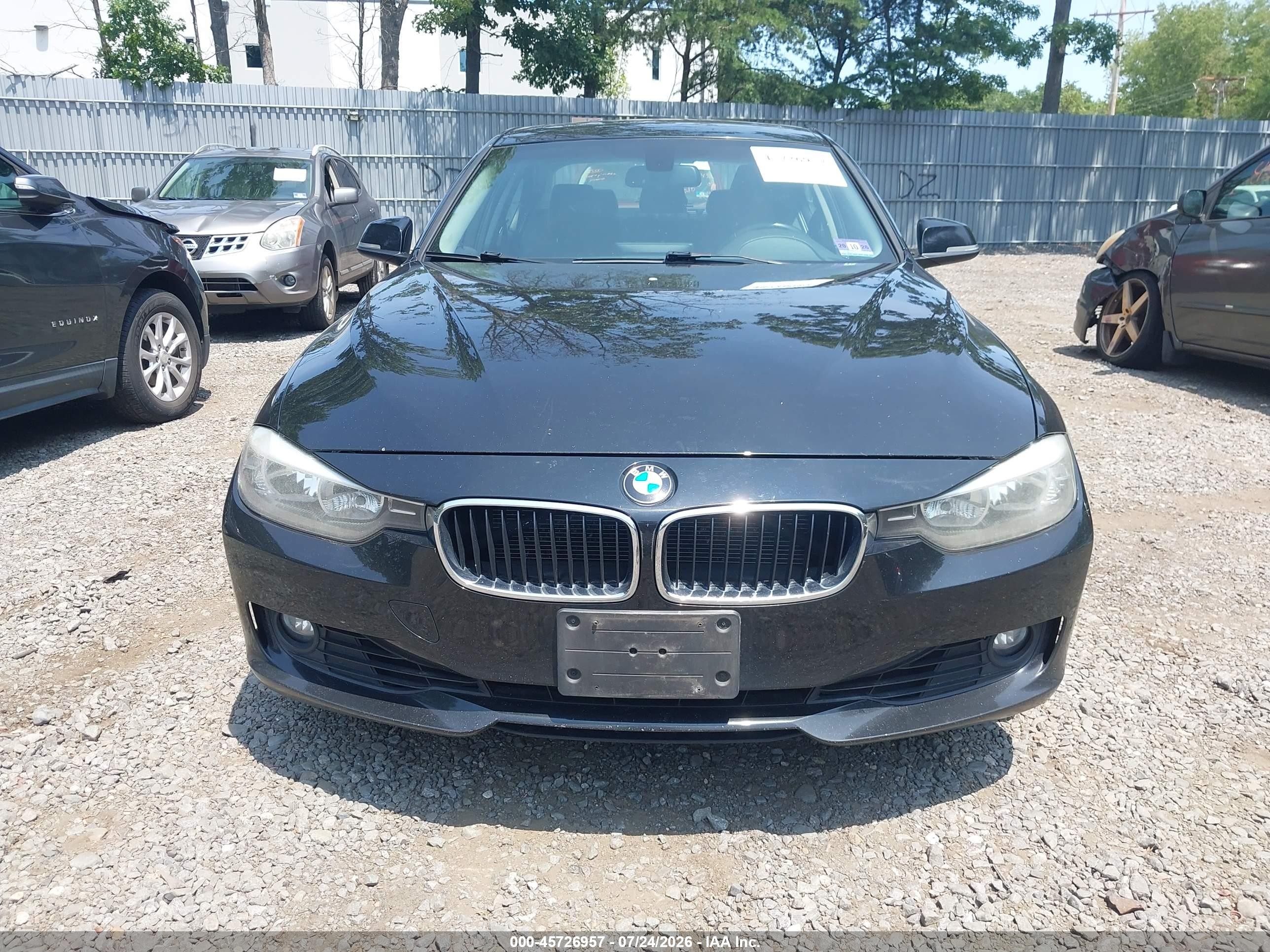 2015 Bmw 328i Xdrive Black vin: WBA3B5C52FF960029