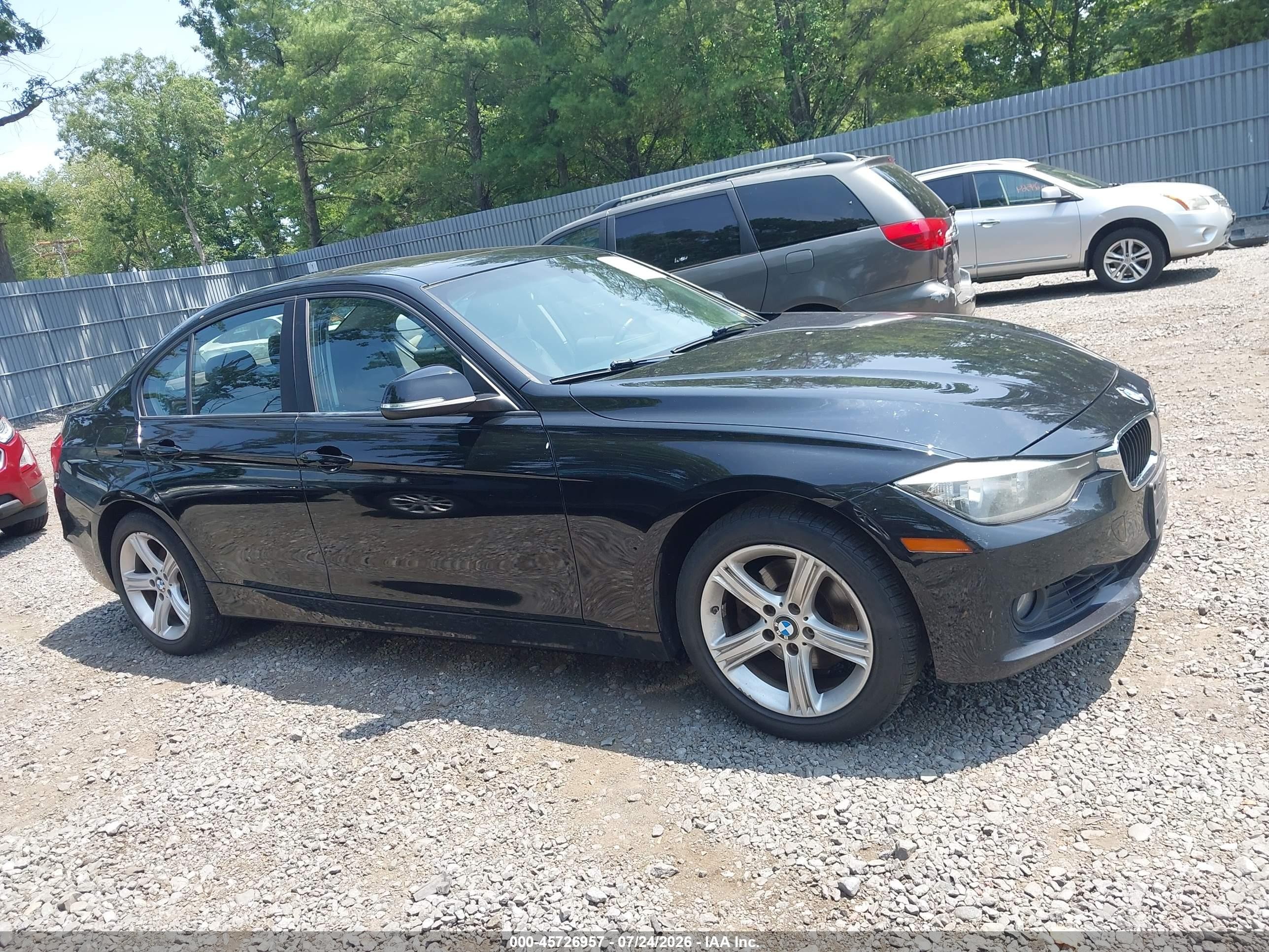 2015 Bmw 328i Xdrive Black vin: WBA3B5C52FF960029