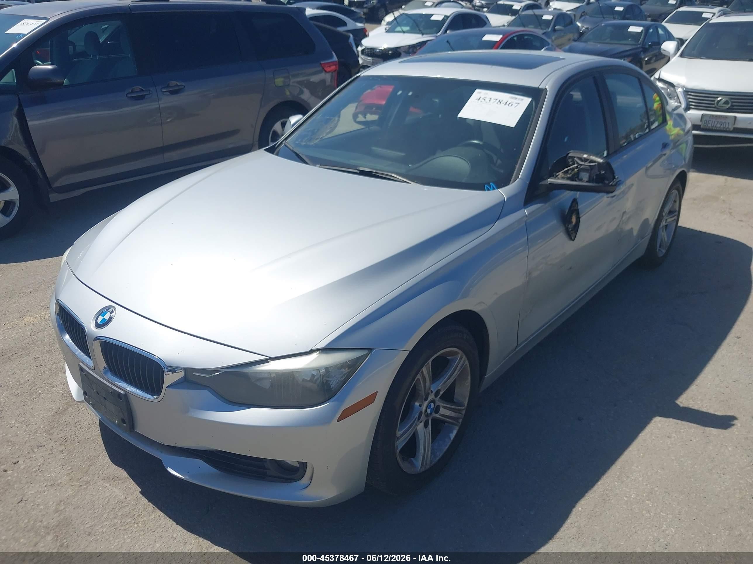 2013 Bmw 328i Xdrive Silver vin: WBA3B5C53DF591419