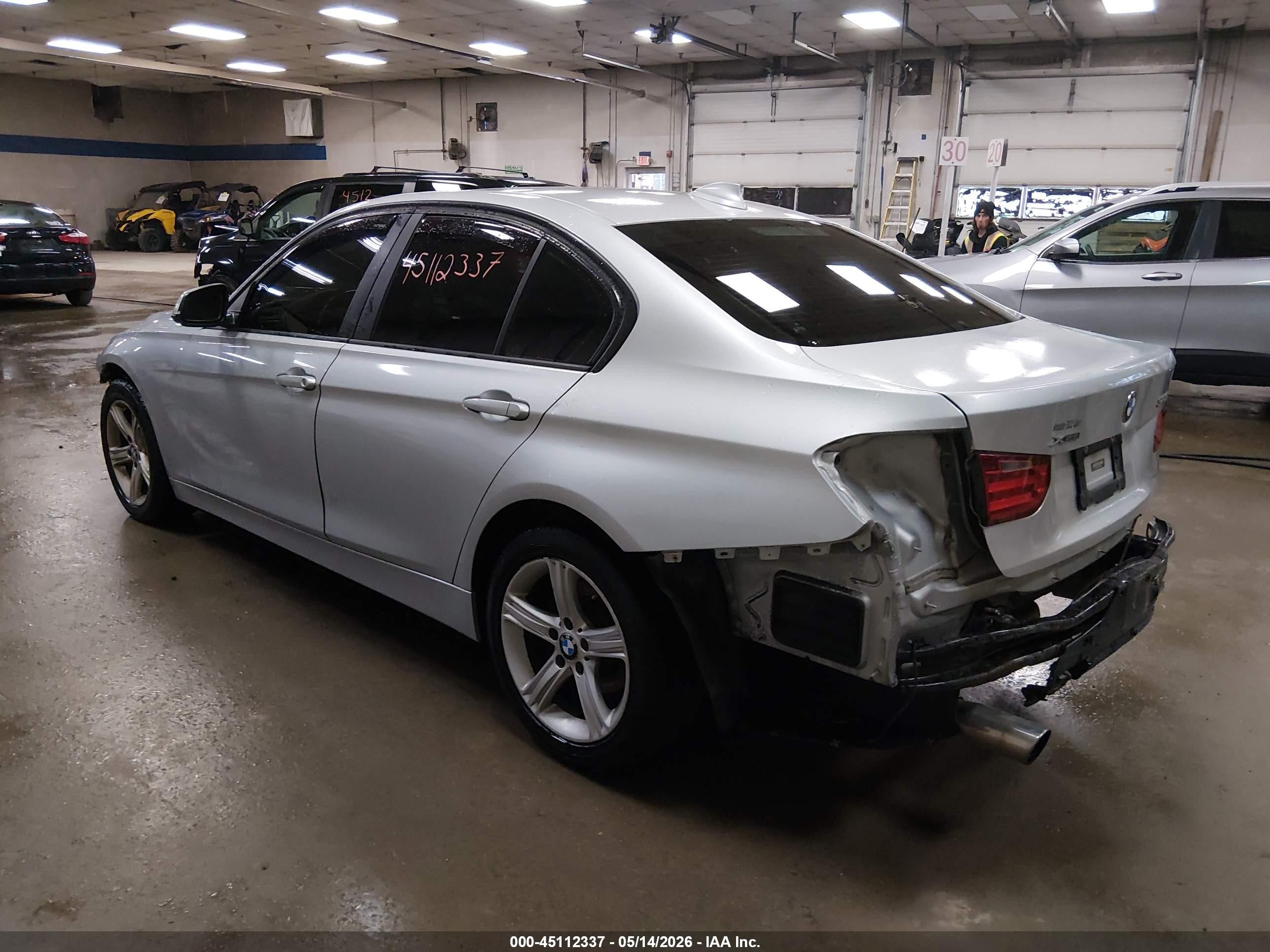 2013 Bmw 328i Xdrive Silver vin: WBA3B5C53DF596460