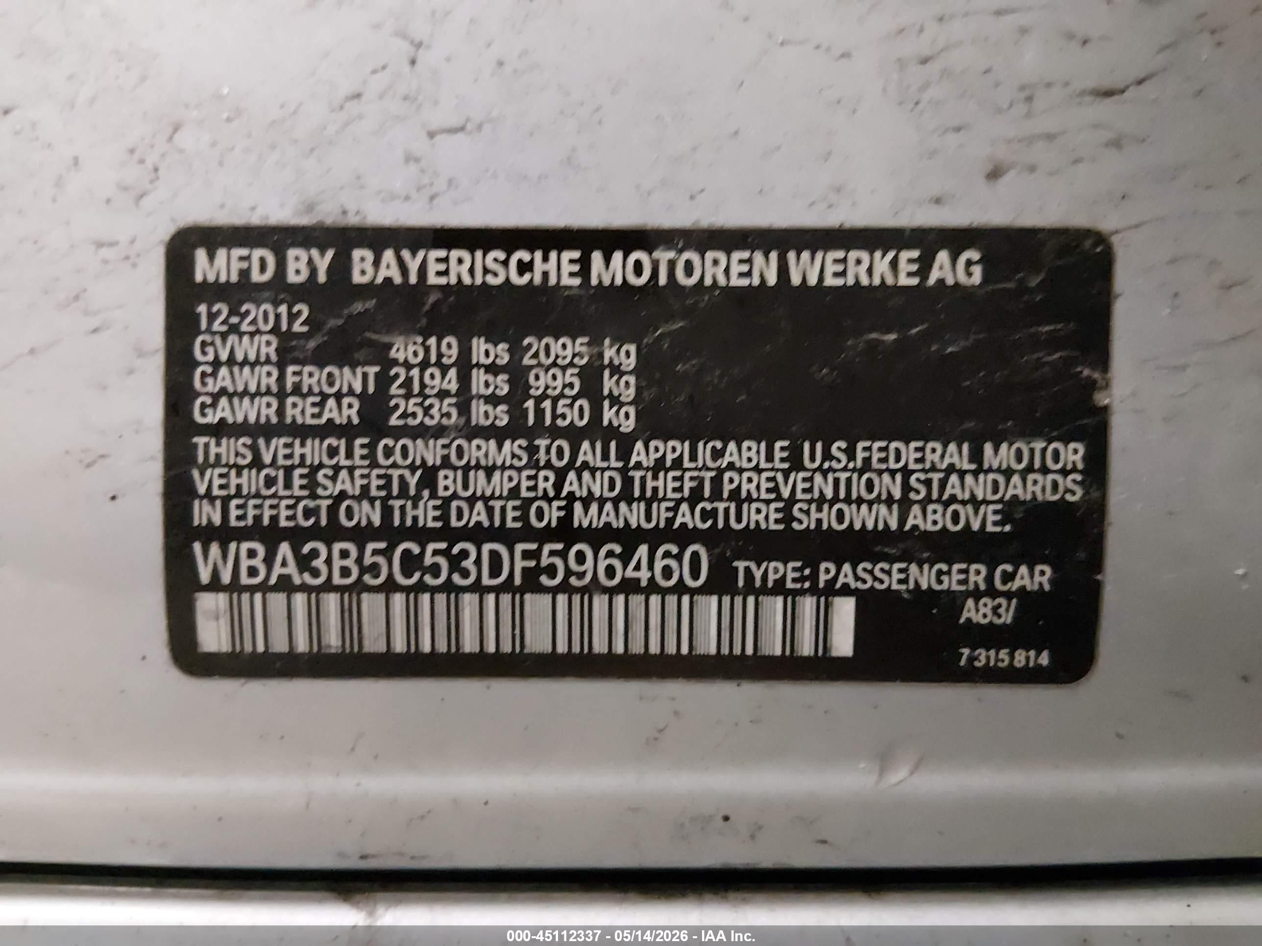 2013 Bmw 328i Xdrive Silver vin: WBA3B5C53DF596460
