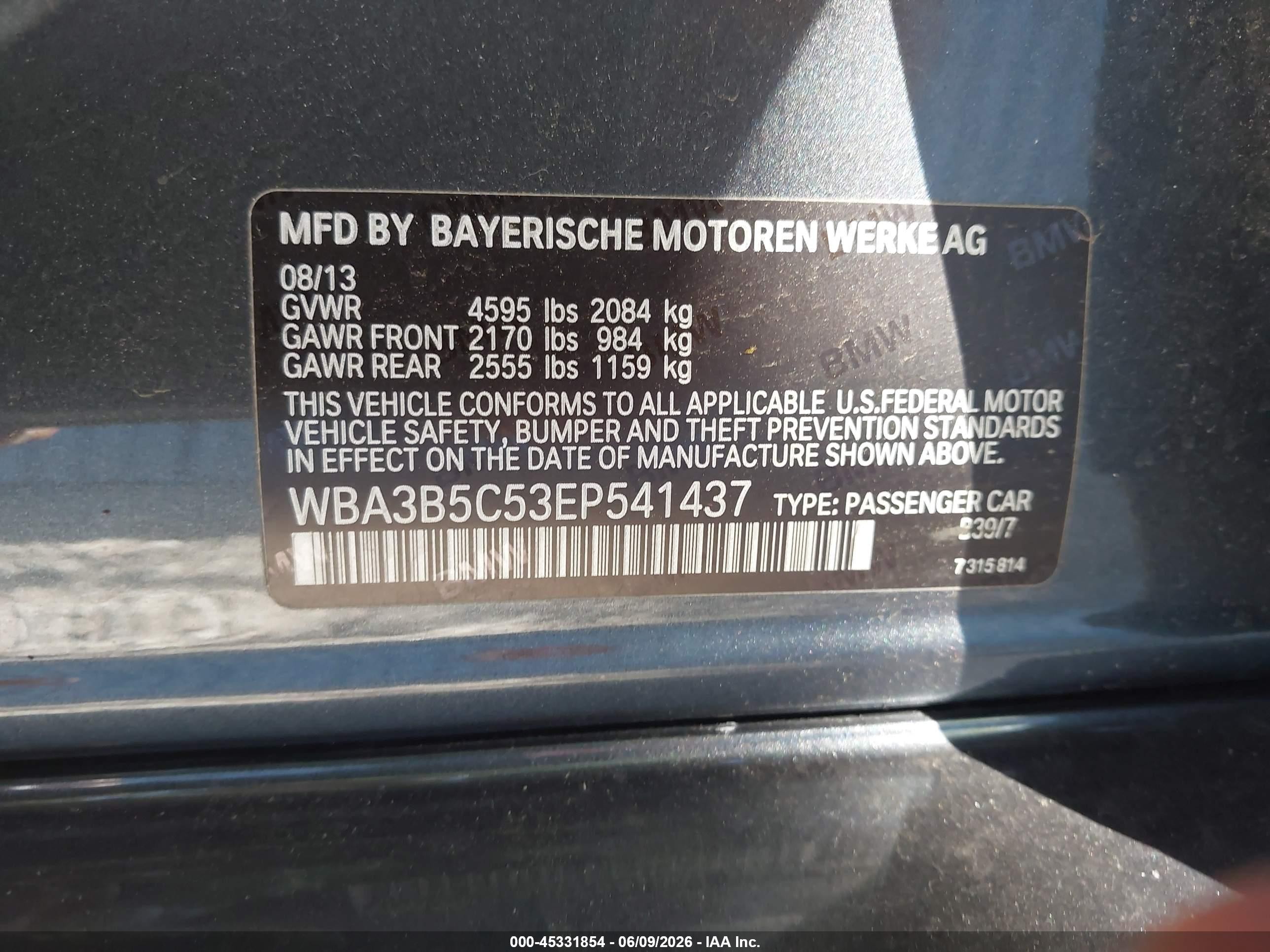 2014 Bmw 328i Xdrive Gray vin: WBA3B5C53EP541437