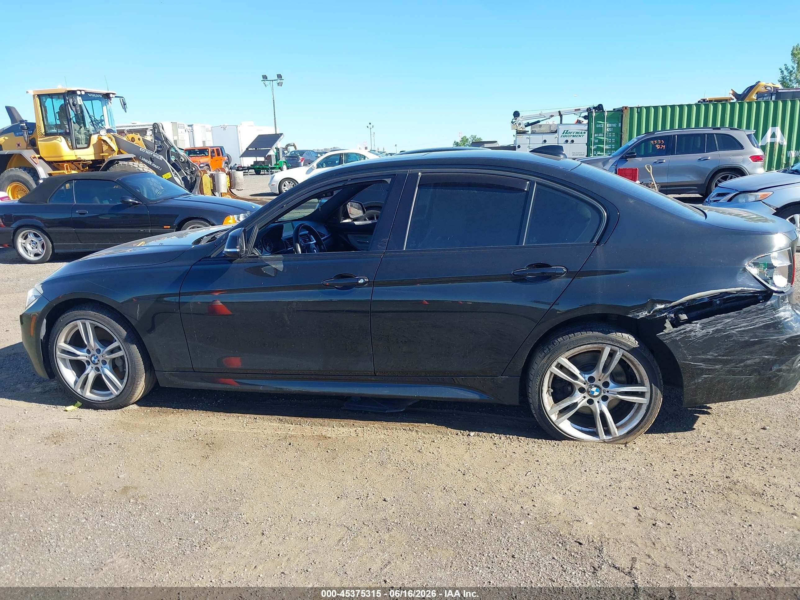 2015 Bmw 328i Xdrive Black vin: WBA3B5C53FF963389