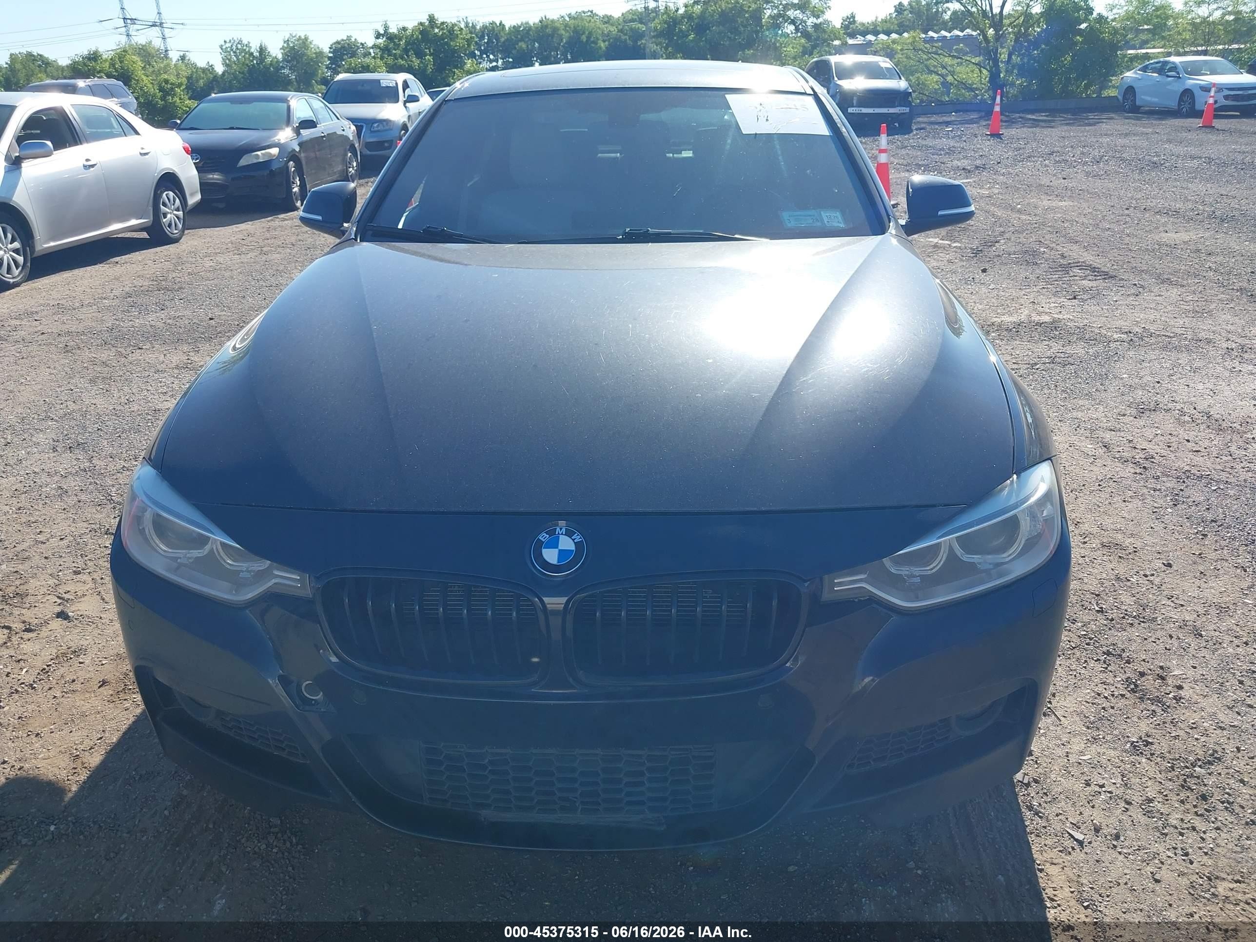 2015 Bmw 328i Xdrive Black vin: WBA3B5C53FF963389