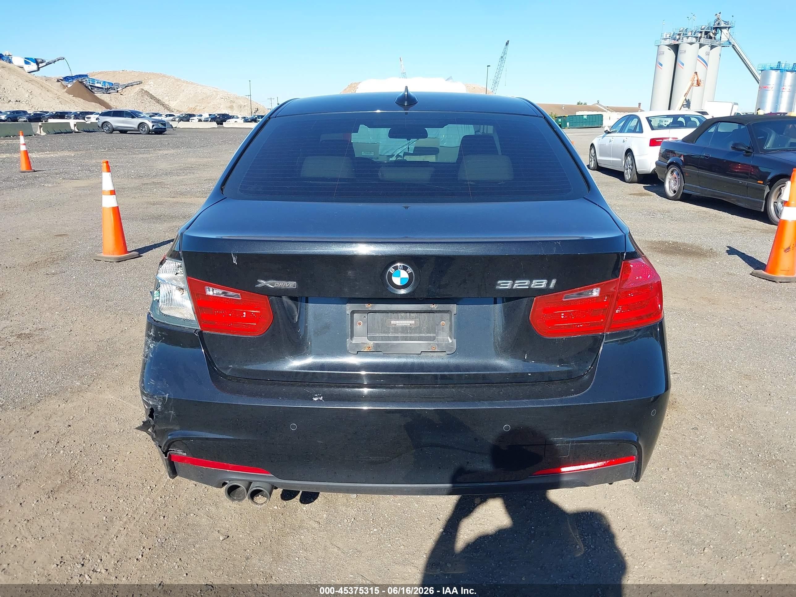 2015 Bmw 328i Xdrive Black vin: WBA3B5C53FF963389