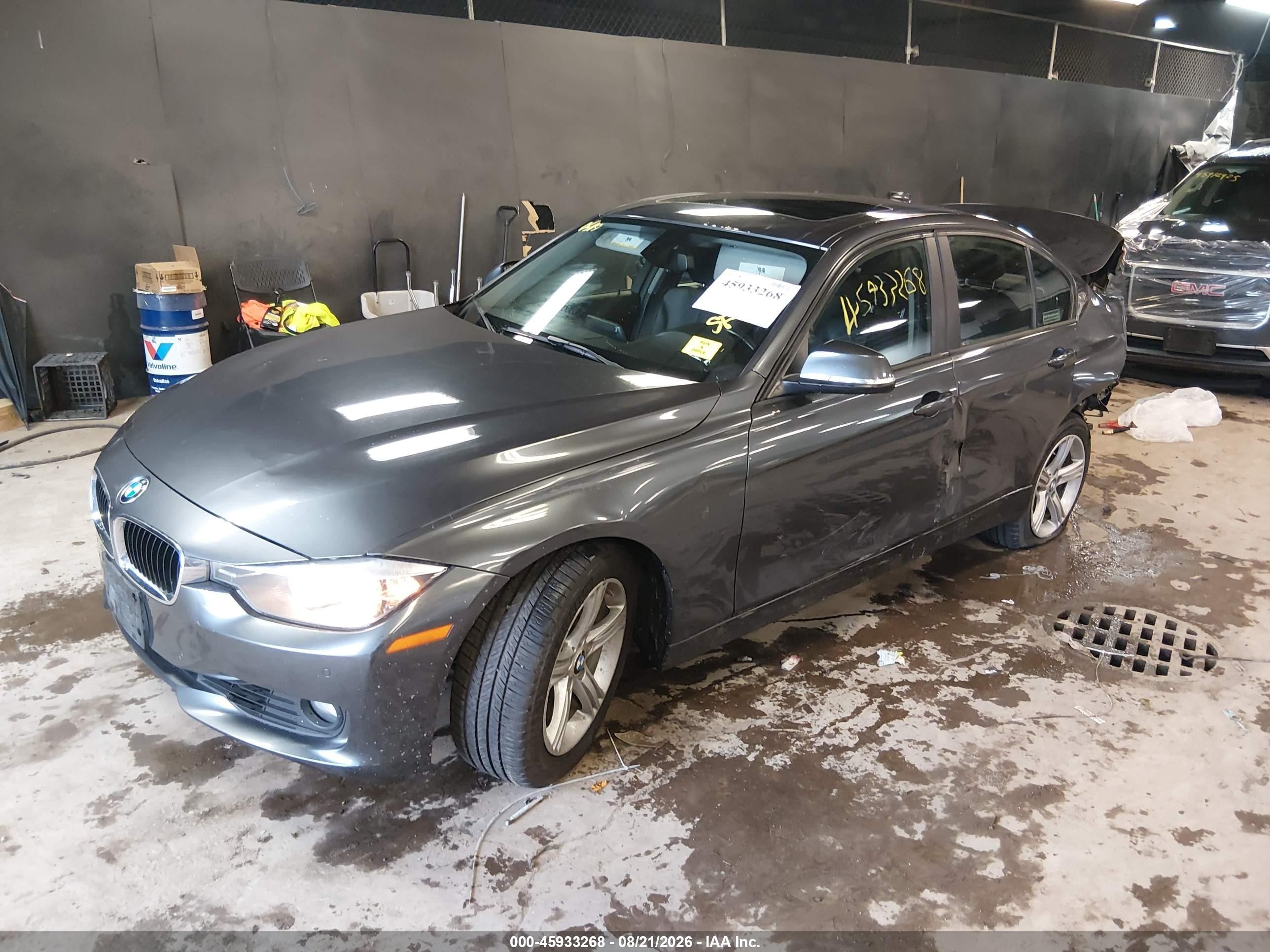 2015 Bmw 328i Xdrive Gray vin: WBA3B5C54FF963062